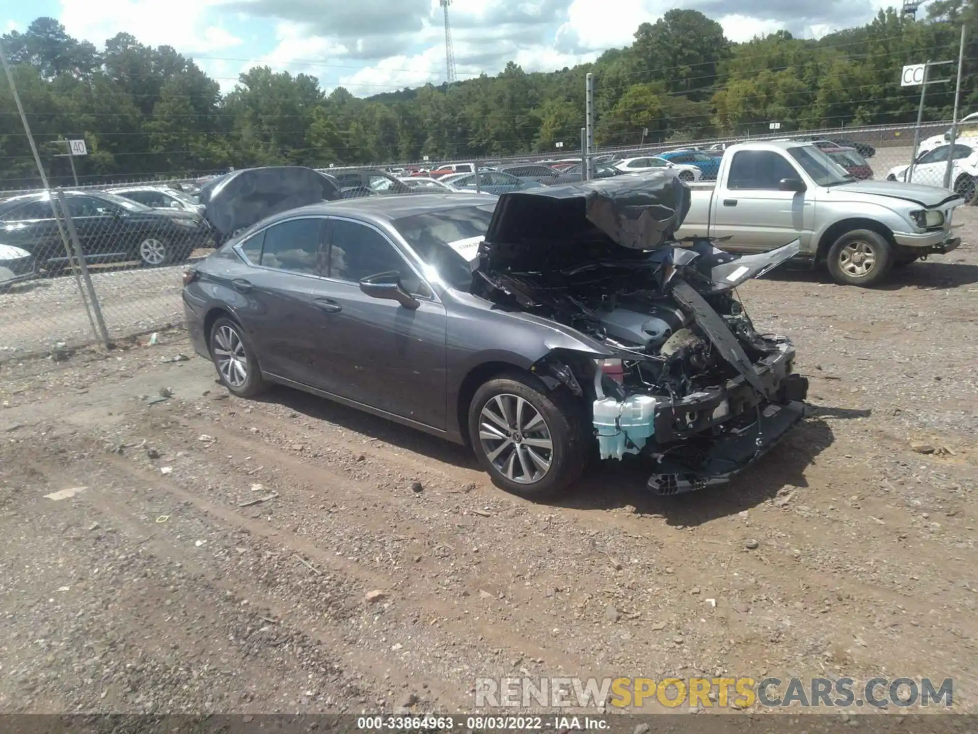 1 Photograph of a damaged car 58ABZ1B14KU034176 LEXUS ES 2019