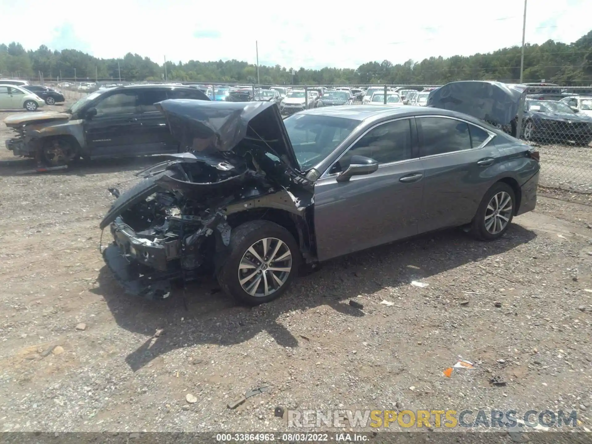 2 Photograph of a damaged car 58ABZ1B14KU034176 LEXUS ES 2019