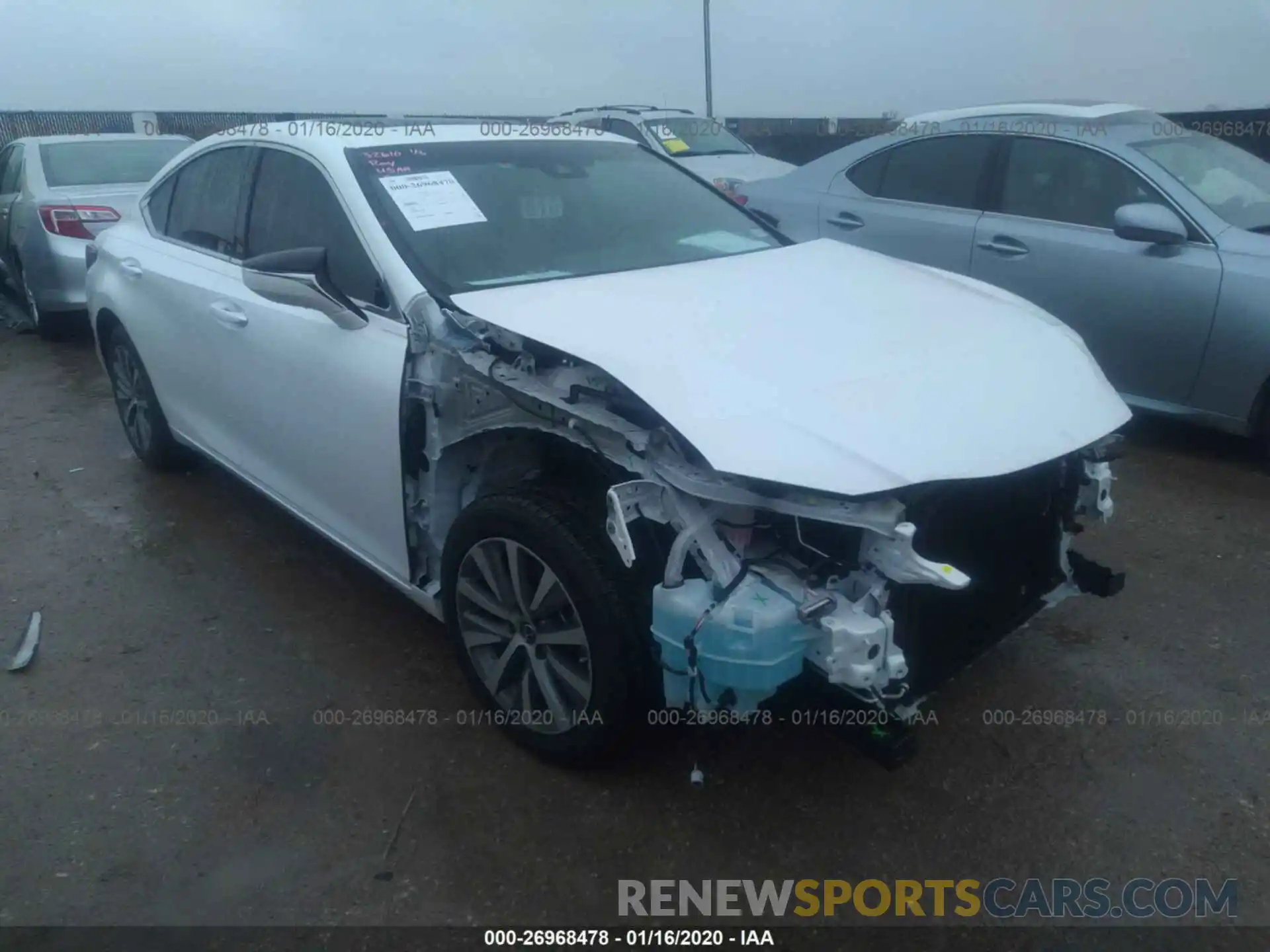 1 Photograph of a damaged car 58ABZ1B14KU046988 LEXUS ES 2019