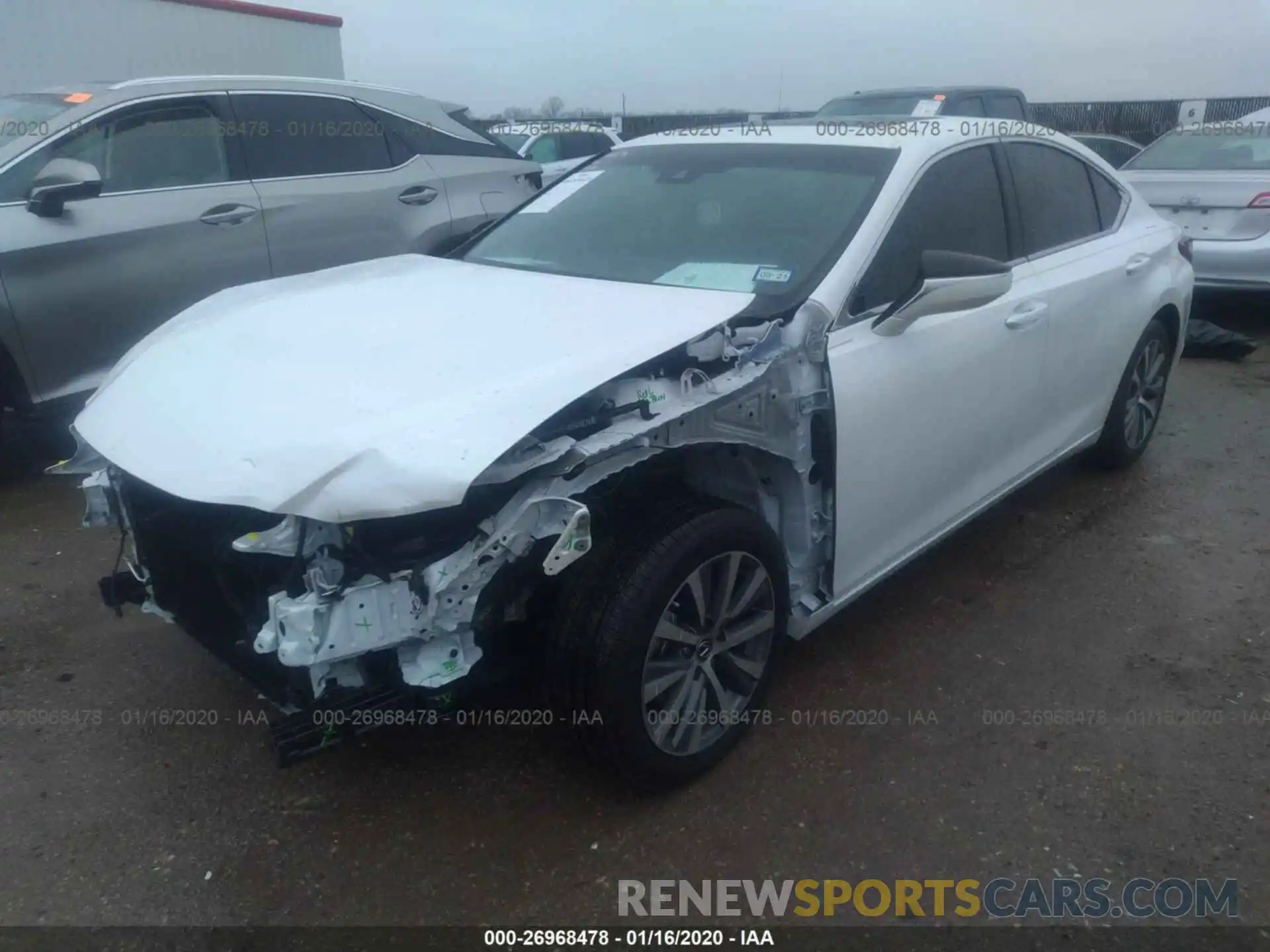 2 Photograph of a damaged car 58ABZ1B14KU046988 LEXUS ES 2019