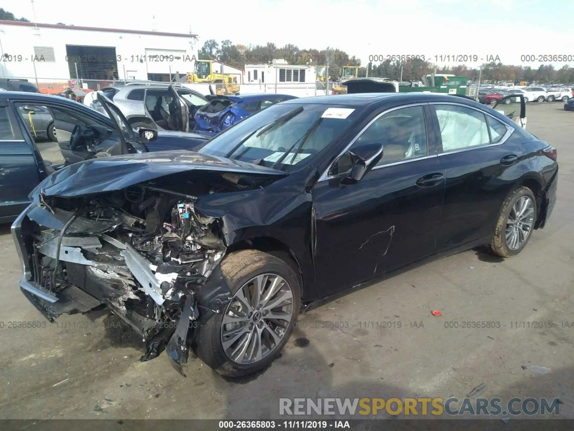 2 Photograph of a damaged car 58ABZ1B14KU049616 LEXUS ES 2019