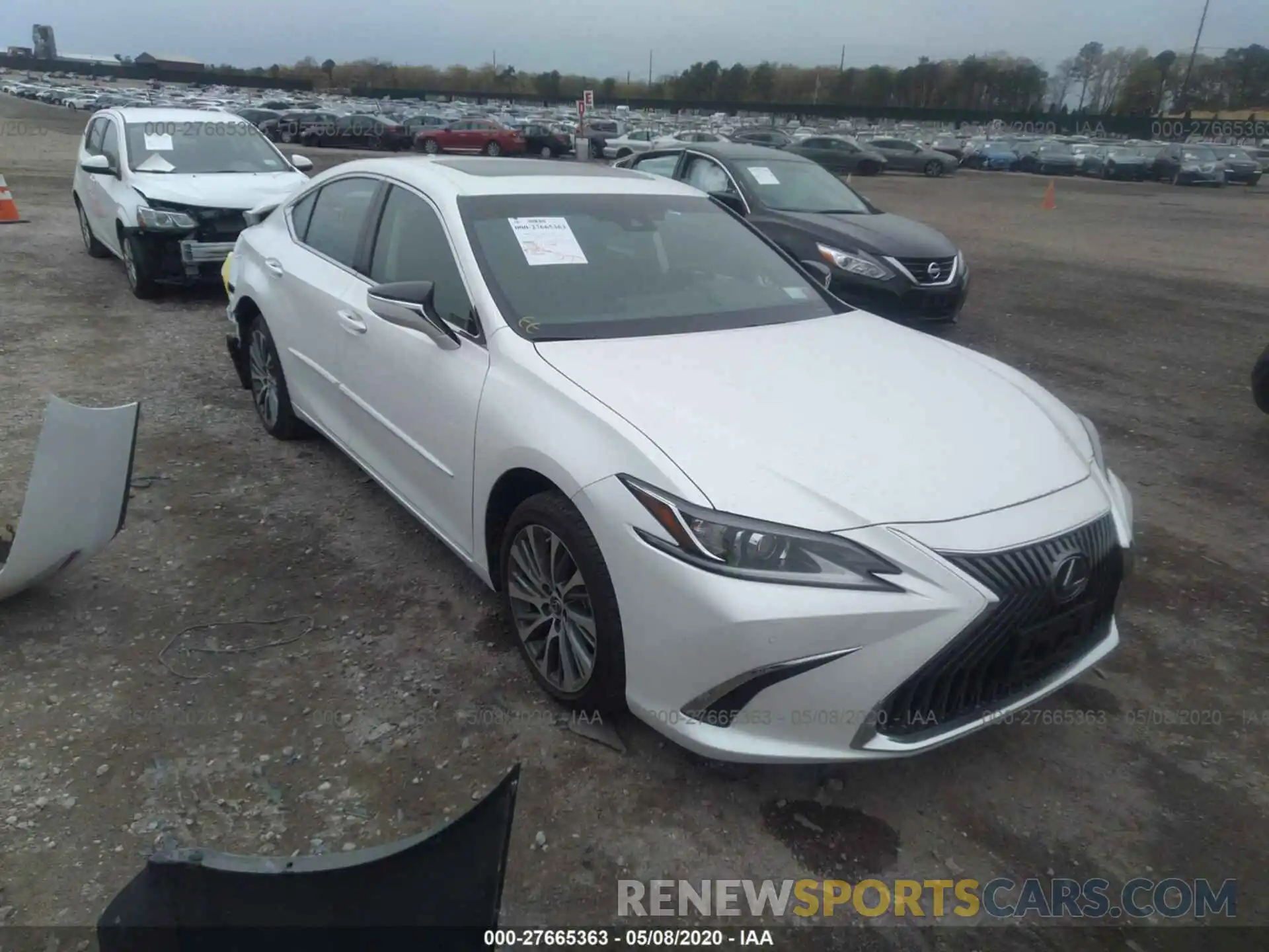 1 Photograph of a damaged car 58ABZ1B14KU050068 LEXUS ES 2019