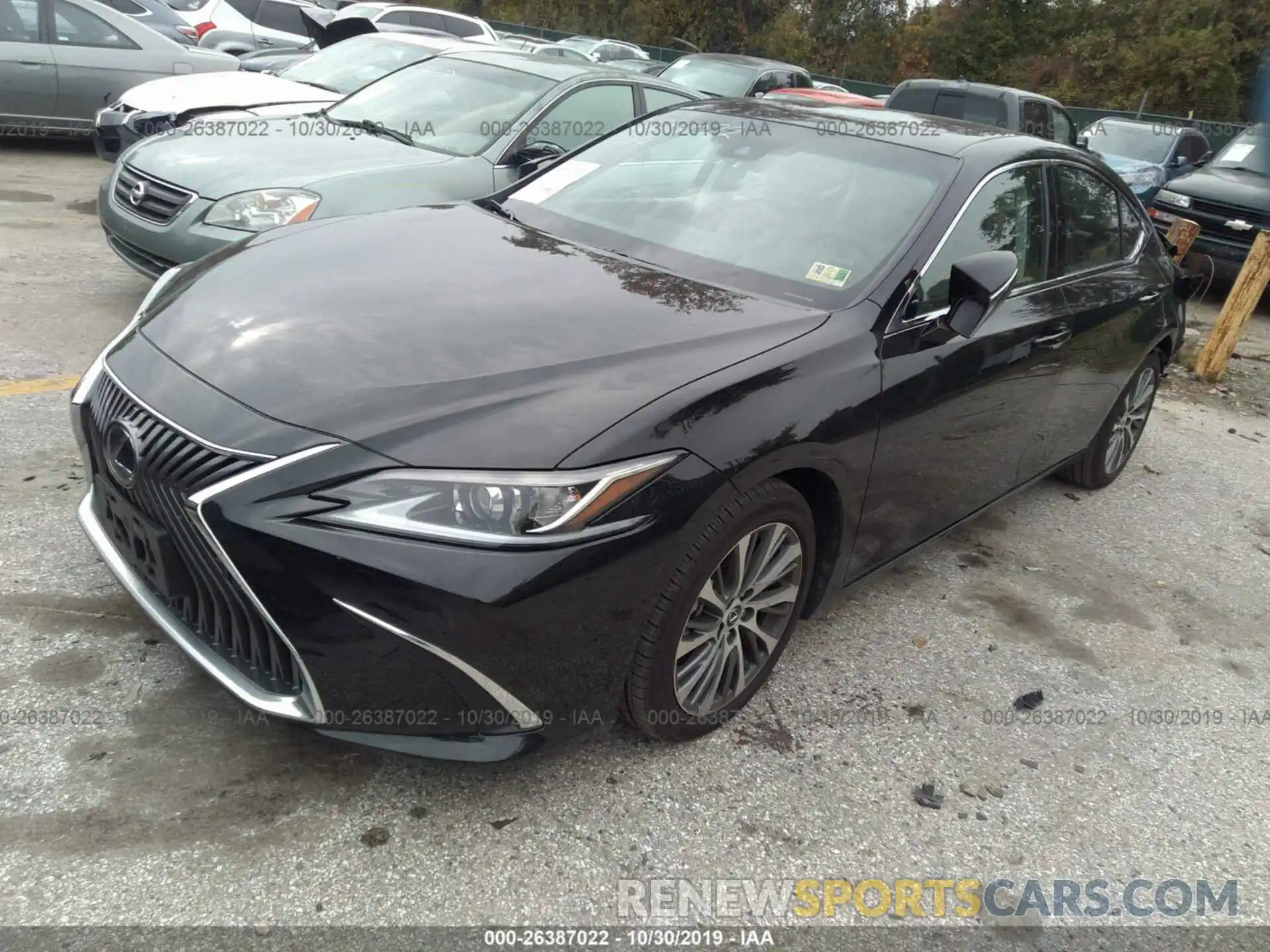 2 Photograph of a damaged car 58ABZ1B15KU006659 LEXUS ES 2019