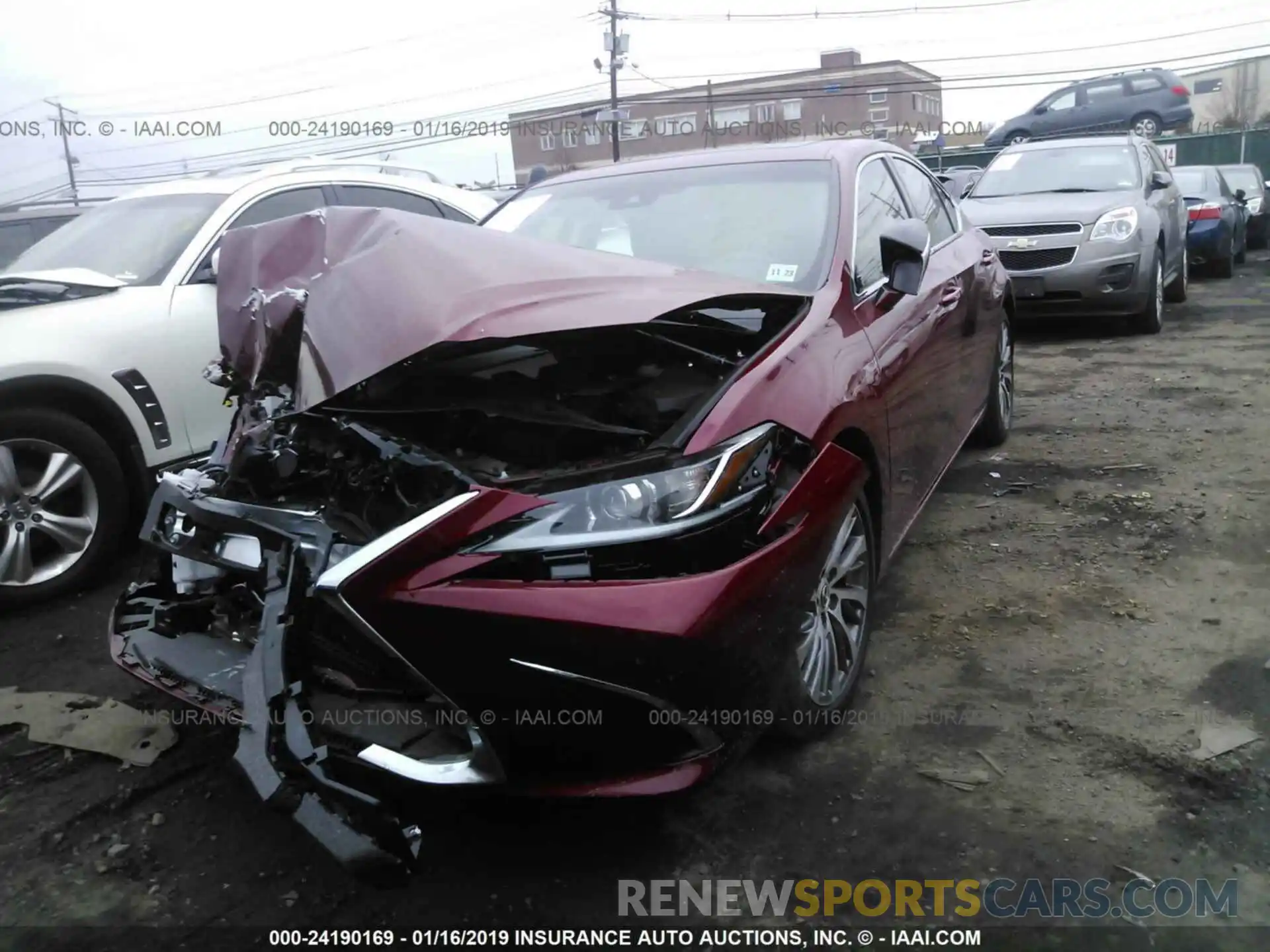 2 Photograph of a damaged car 58ABZ1B15KU011389 LEXUS ES 2019