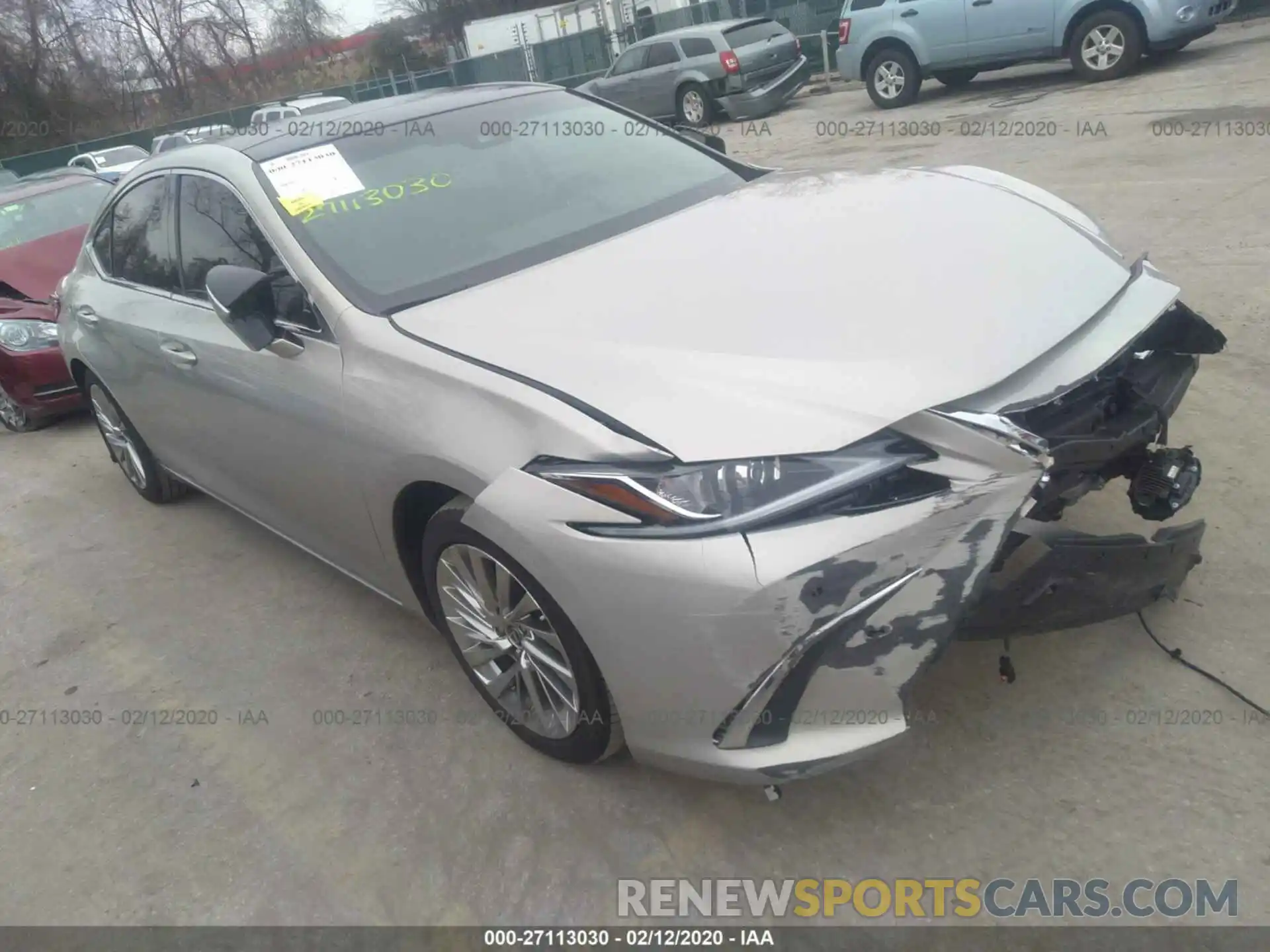 1 Photograph of a damaged car 58ABZ1B15KU021968 LEXUS ES 2019