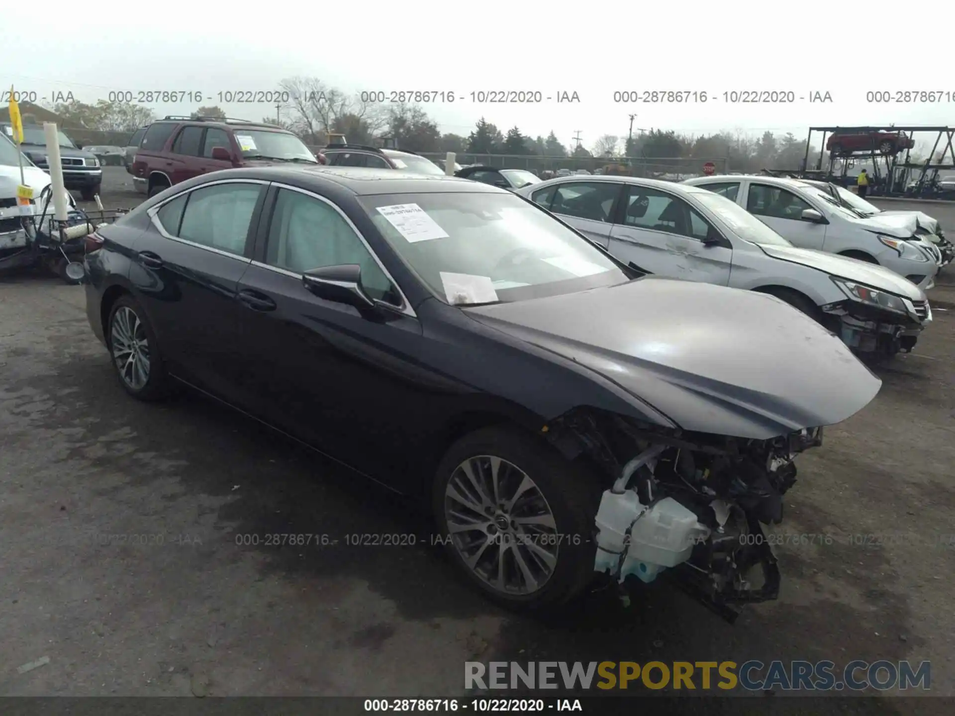 1 Photograph of a damaged car 58ABZ1B15KU031562 LEXUS ES 2019