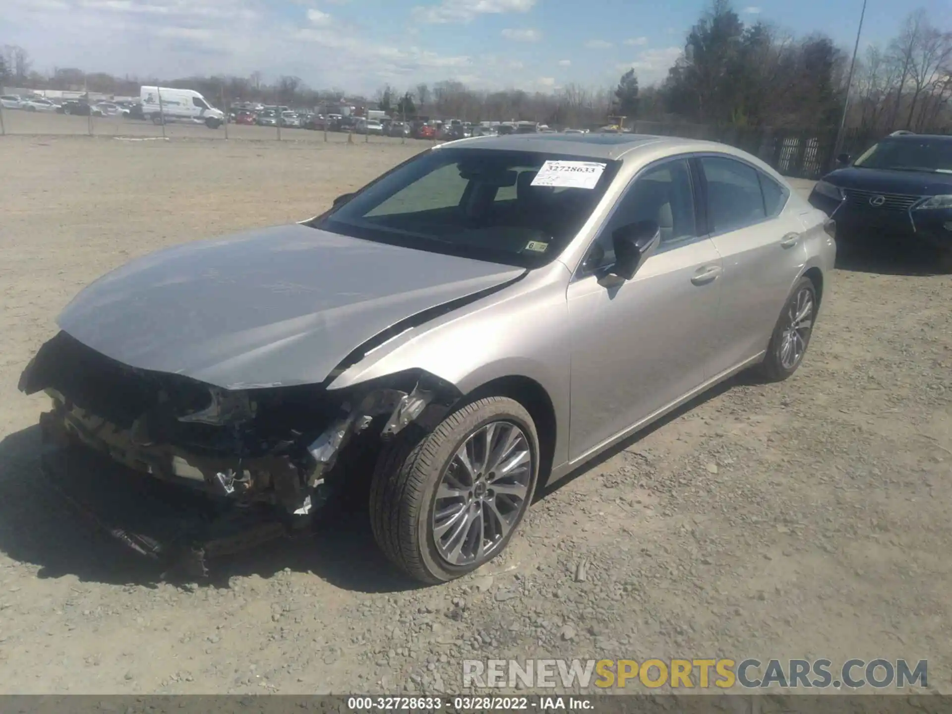 2 Photograph of a damaged car 58ABZ1B15KU038625 LEXUS ES 2019