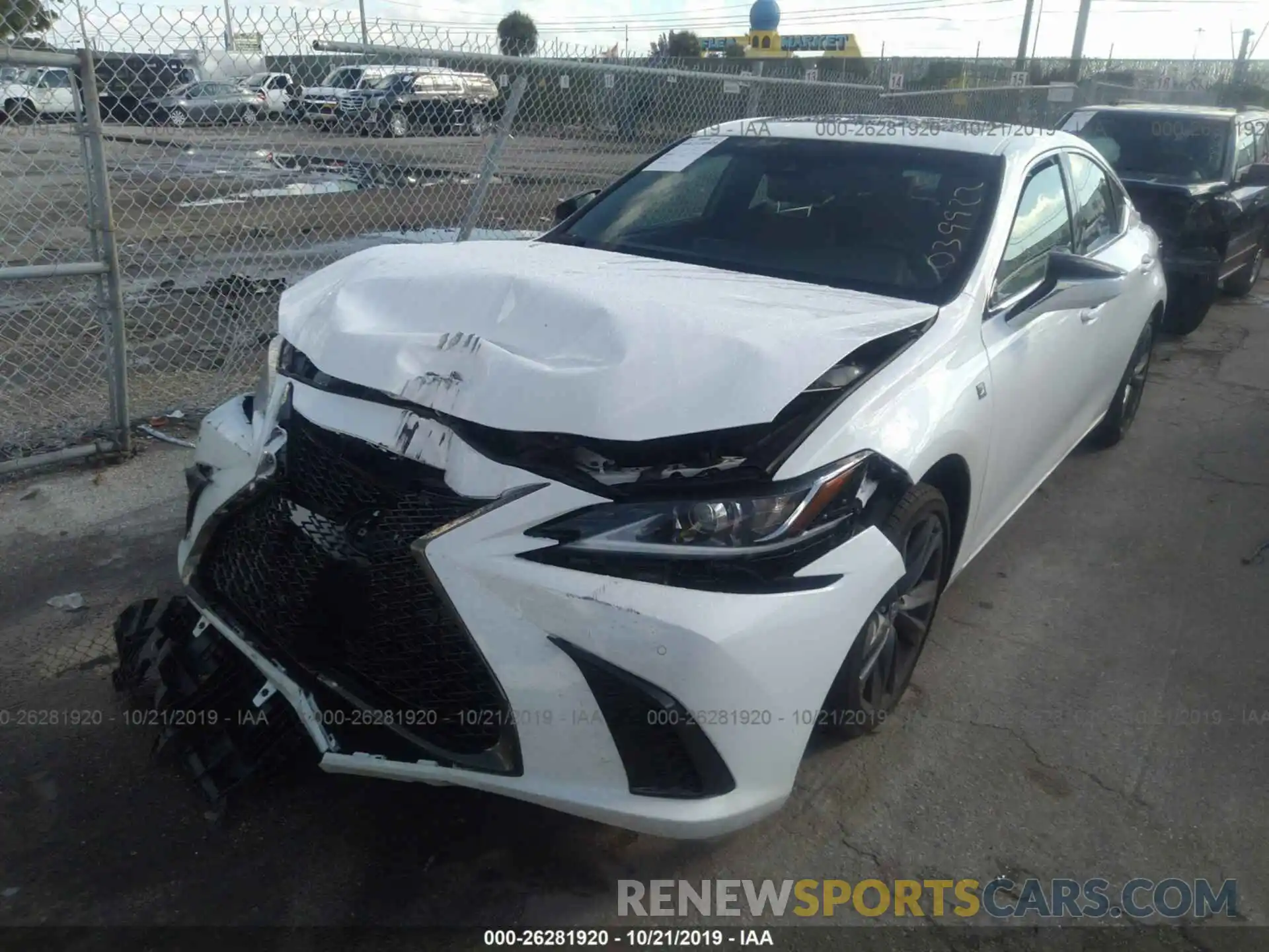 2 Photograph of a damaged car 58ABZ1B15KU039922 LEXUS ES 2019