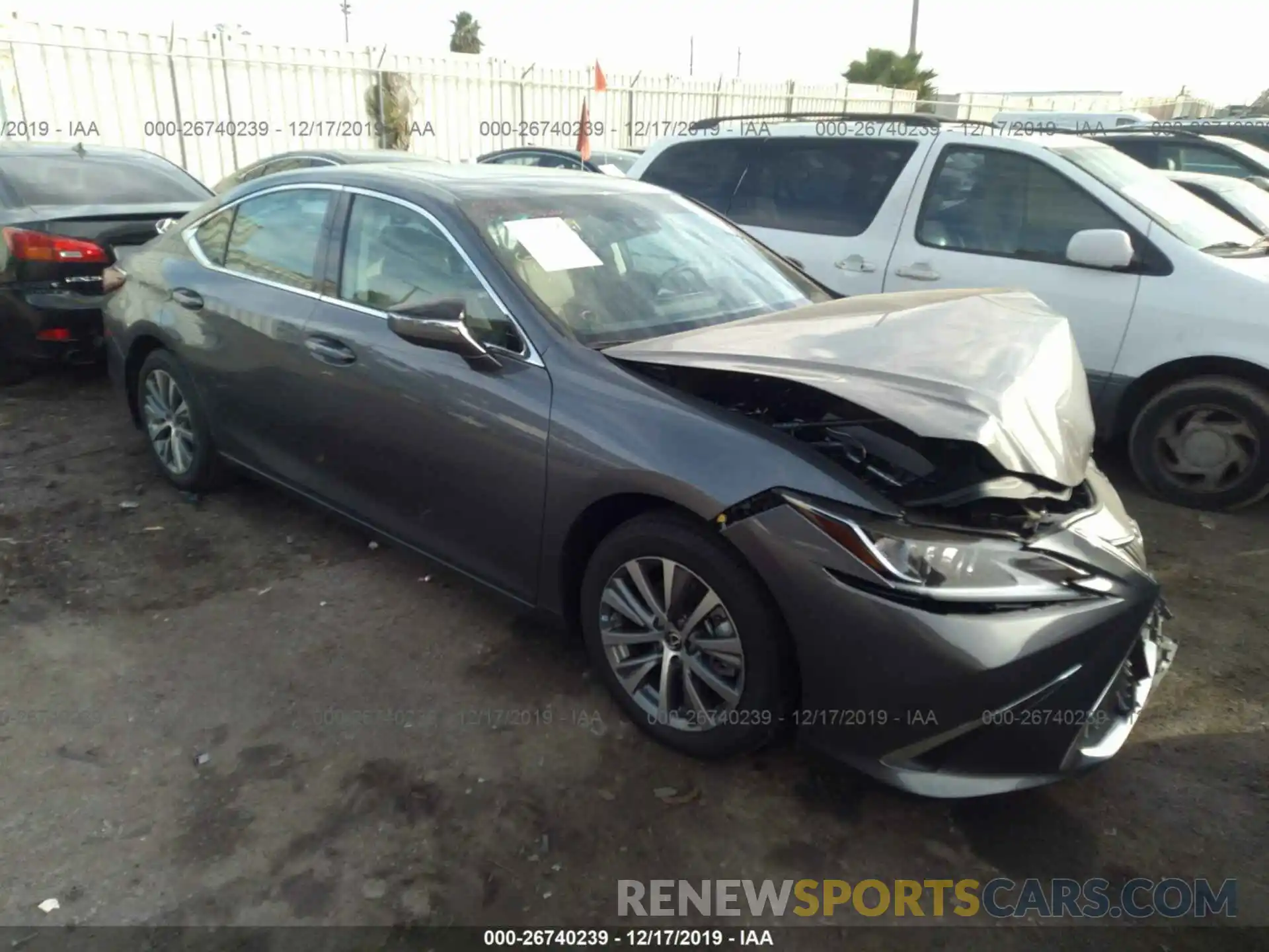 1 Photograph of a damaged car 58ABZ1B15KU047664 LEXUS ES 2019