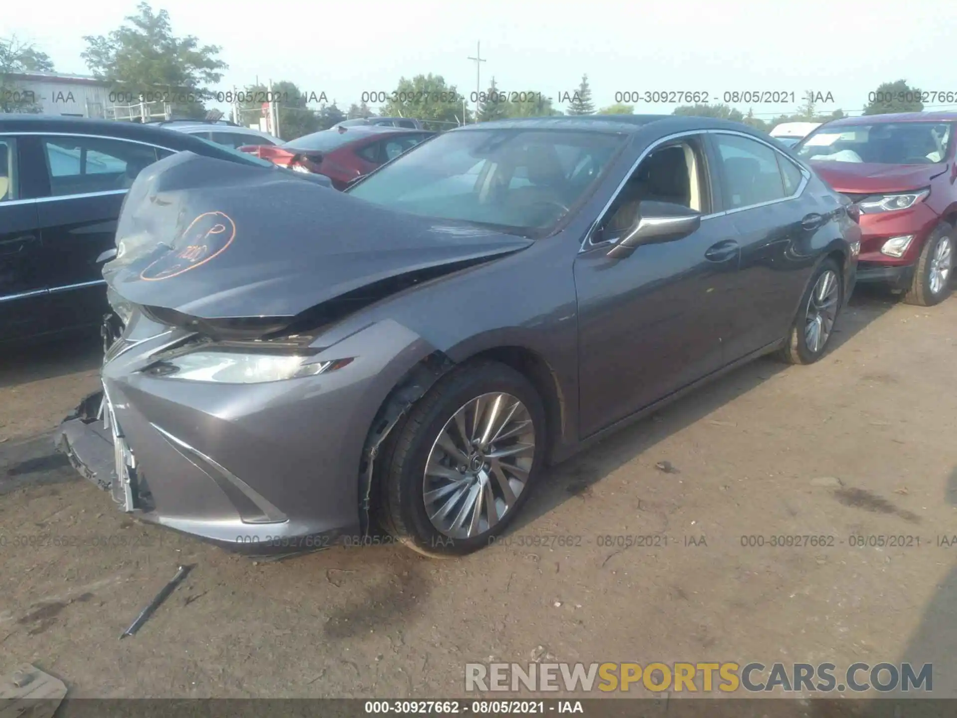 2 Photograph of a damaged car 58ABZ1B16KU016438 LEXUS ES 2019