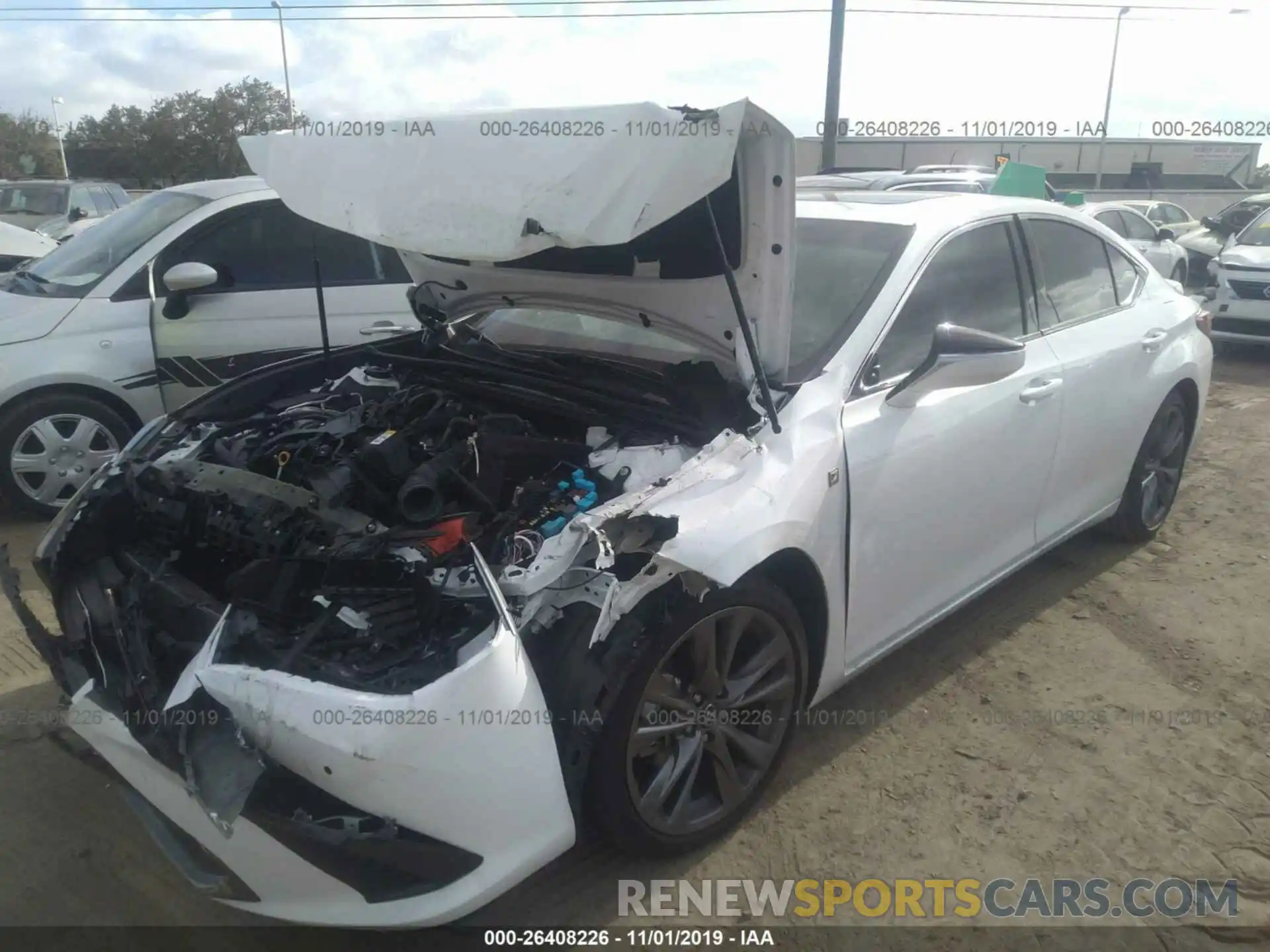 2 Photograph of a damaged car 58ABZ1B16KU016617 LEXUS ES 2019