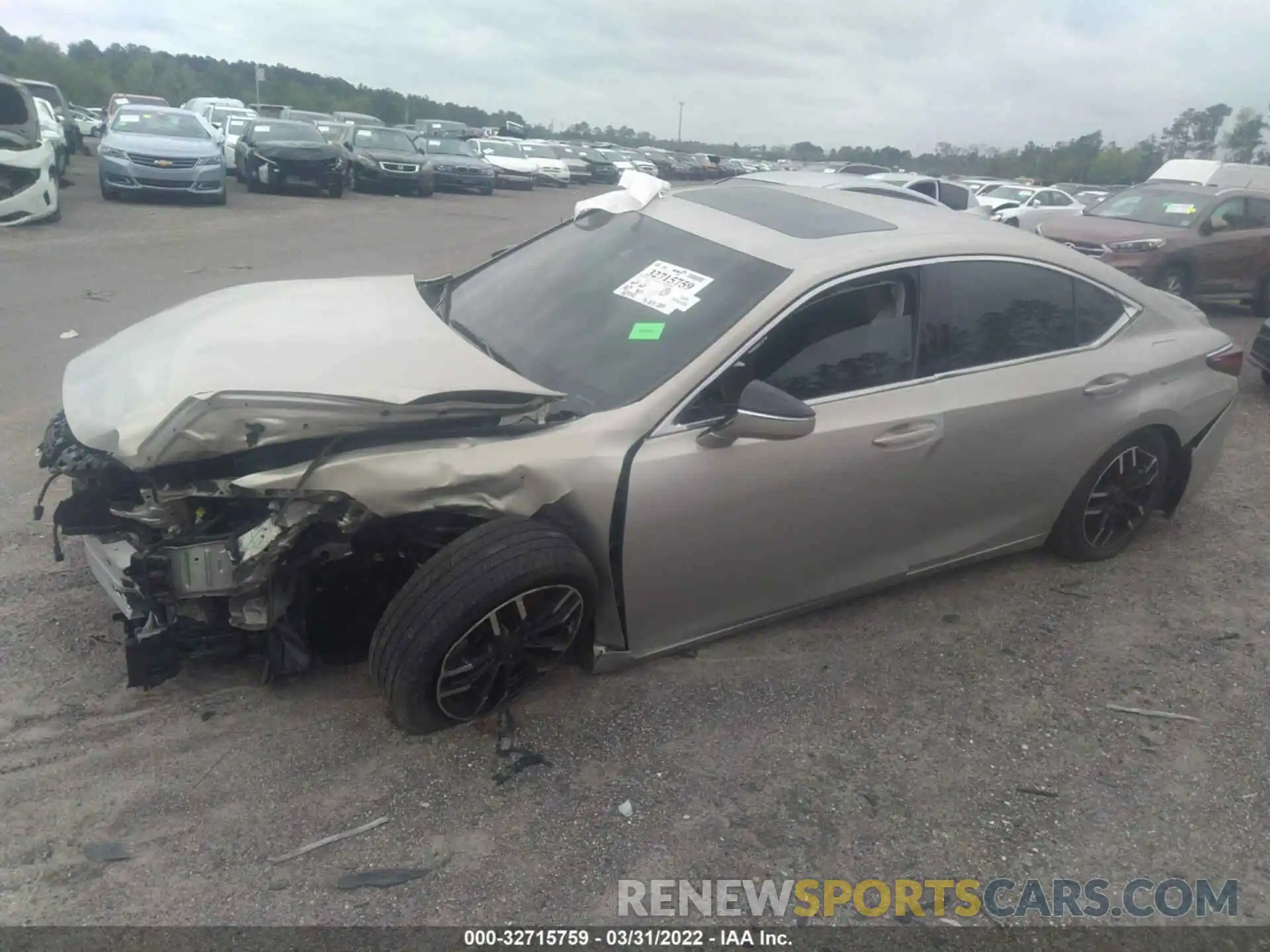 2 Photograph of a damaged car 58ABZ1B16KU023342 LEXUS ES 2019