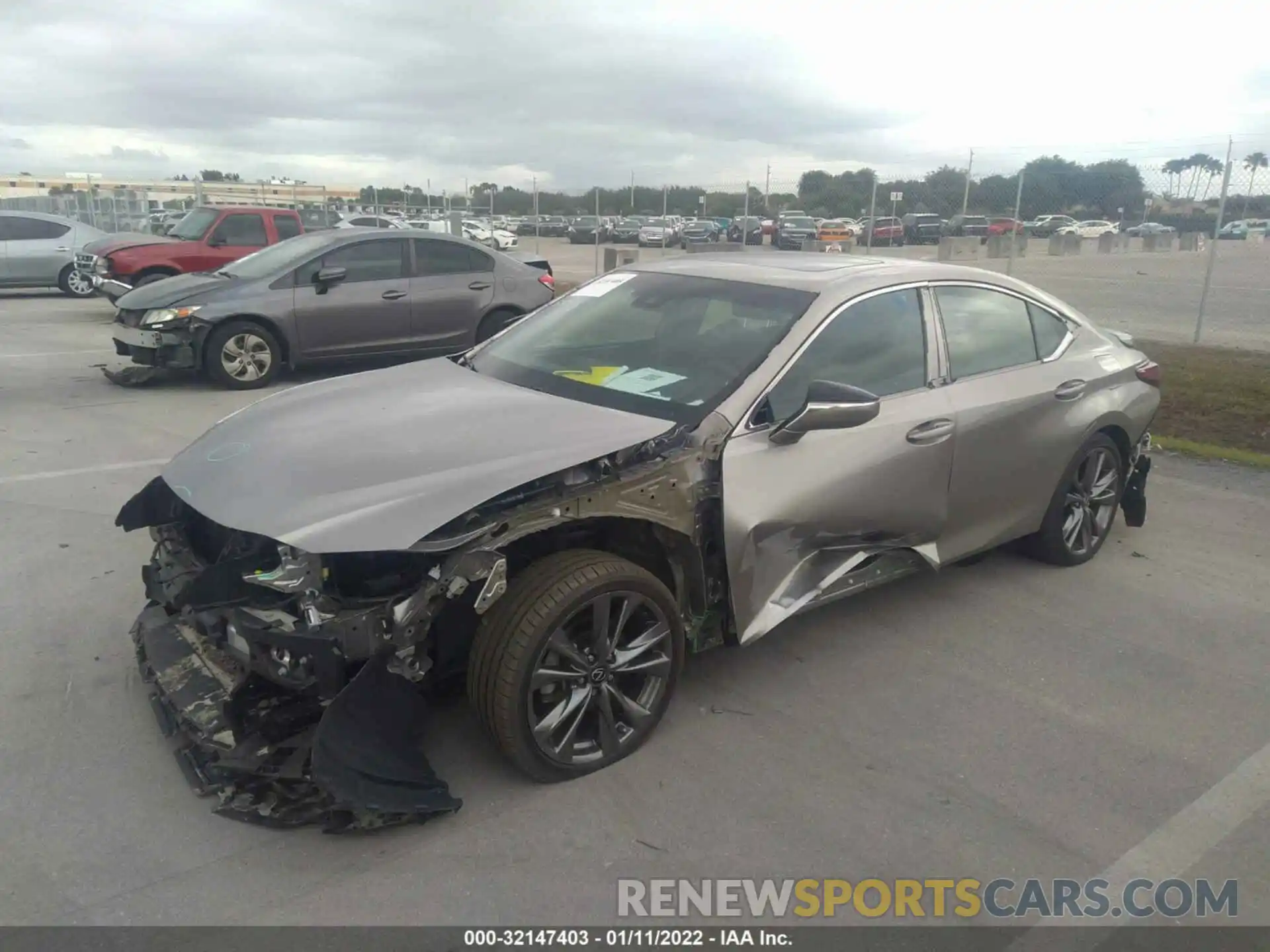 2 Photograph of a damaged car 58ABZ1B16KU026838 LEXUS ES 2019