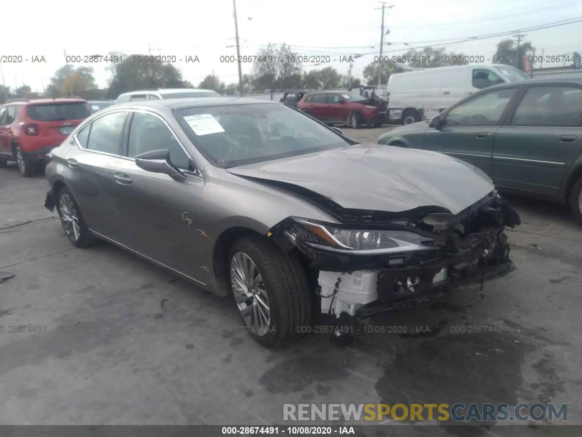 1 Photograph of a damaged car 58ABZ1B16KU031957 LEXUS ES 2019