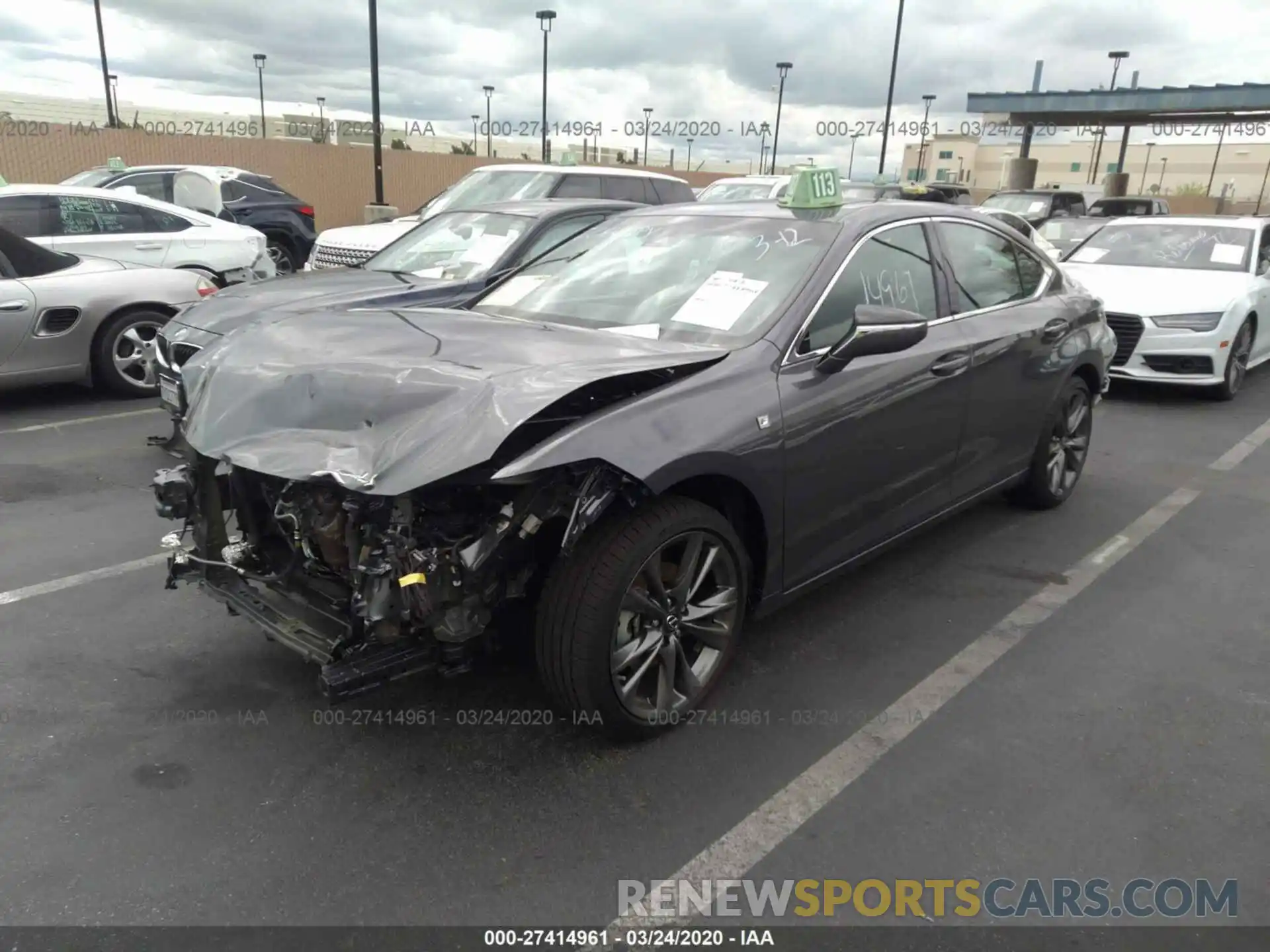 2 Photograph of a damaged car 58ABZ1B16KU042456 LEXUS ES 2019