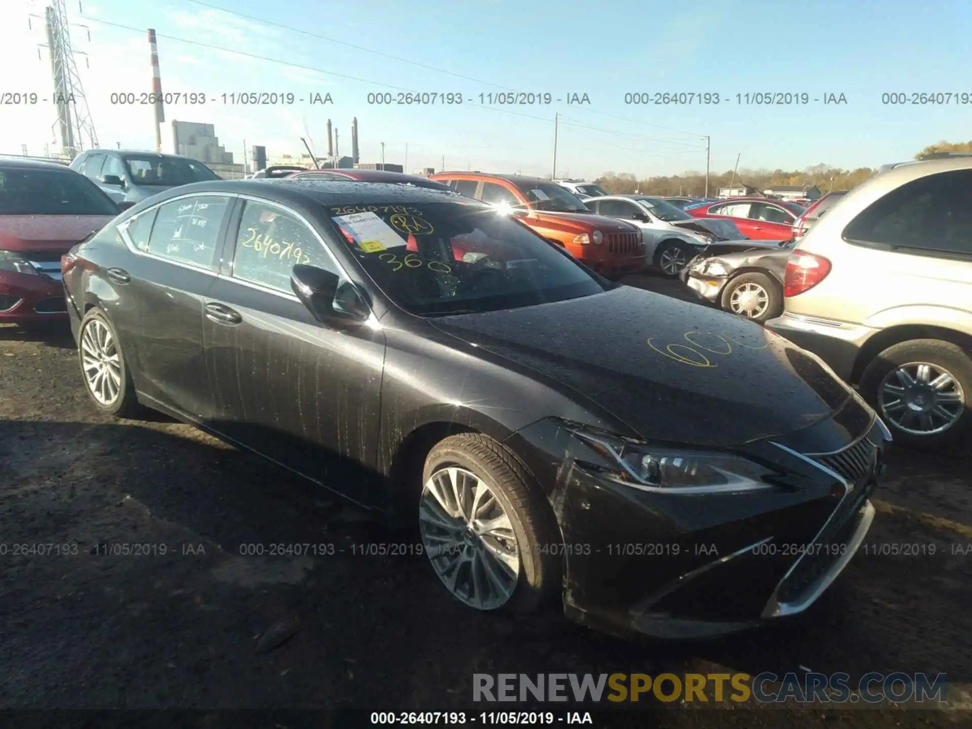 1 Photograph of a damaged car 58ABZ1B16KU044062 LEXUS ES 2019