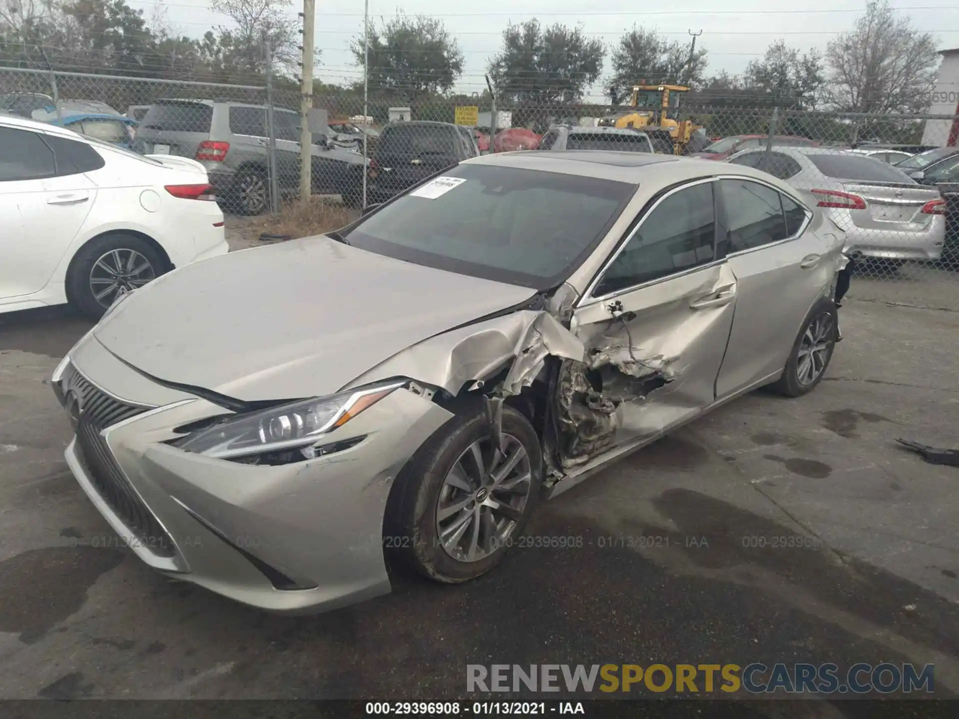 2 Photograph of a damaged car 58ABZ1B16KU047091 LEXUS ES 2019