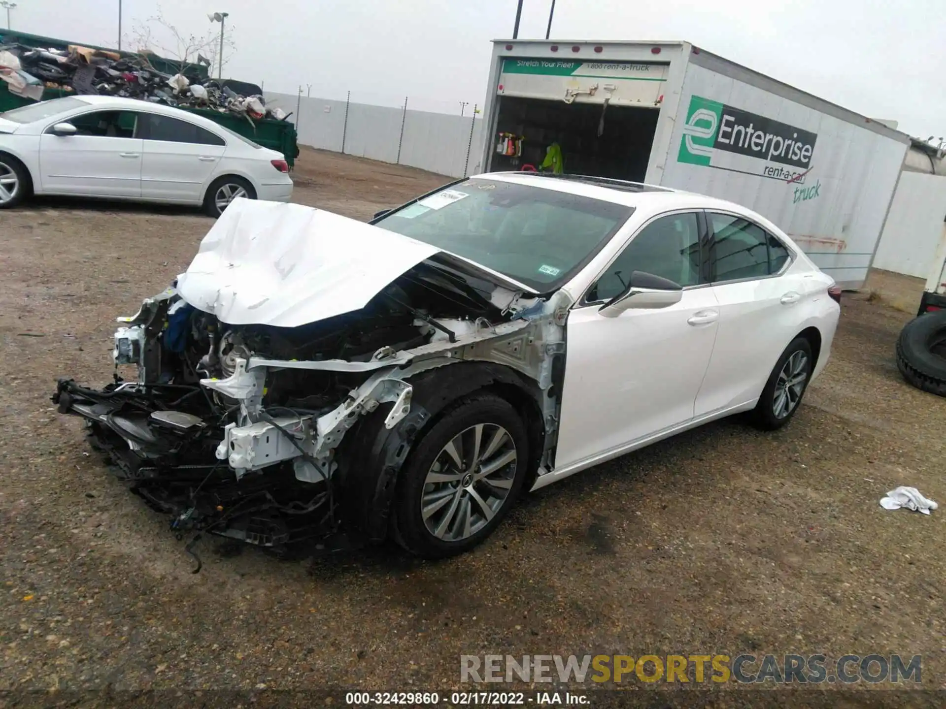 2 Photograph of a damaged car 58ABZ1B17KU014679 LEXUS ES 2019