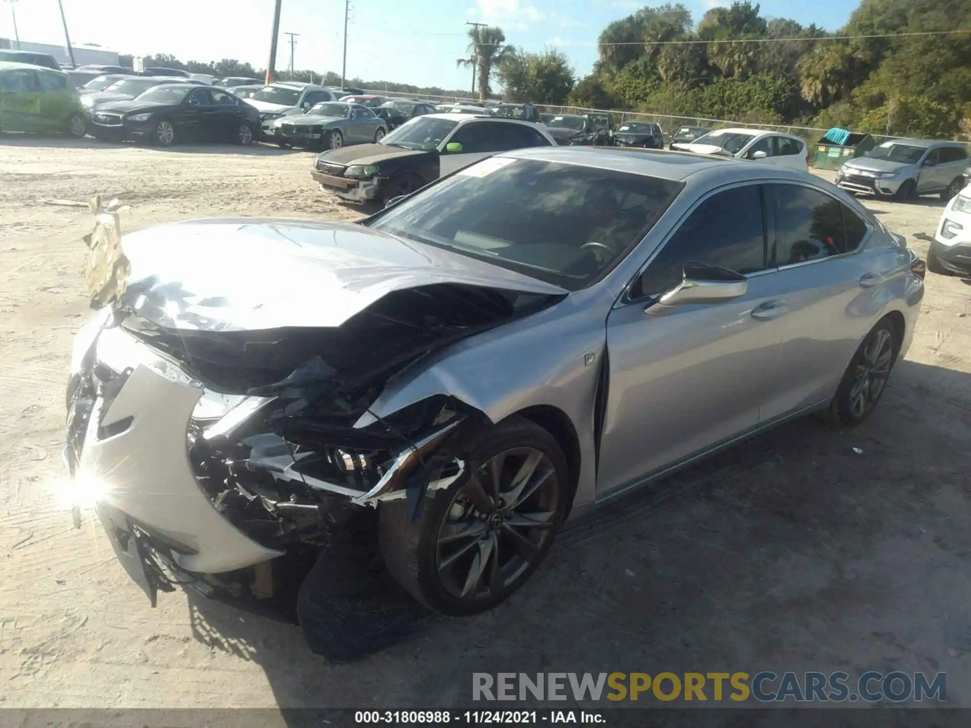 2 Photograph of a damaged car 58ABZ1B17KU017629 LEXUS ES 2019