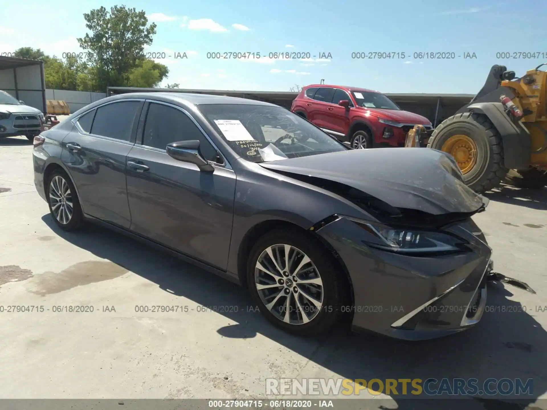 1 Photograph of a damaged car 58ABZ1B17KU017808 LEXUS ES 2019