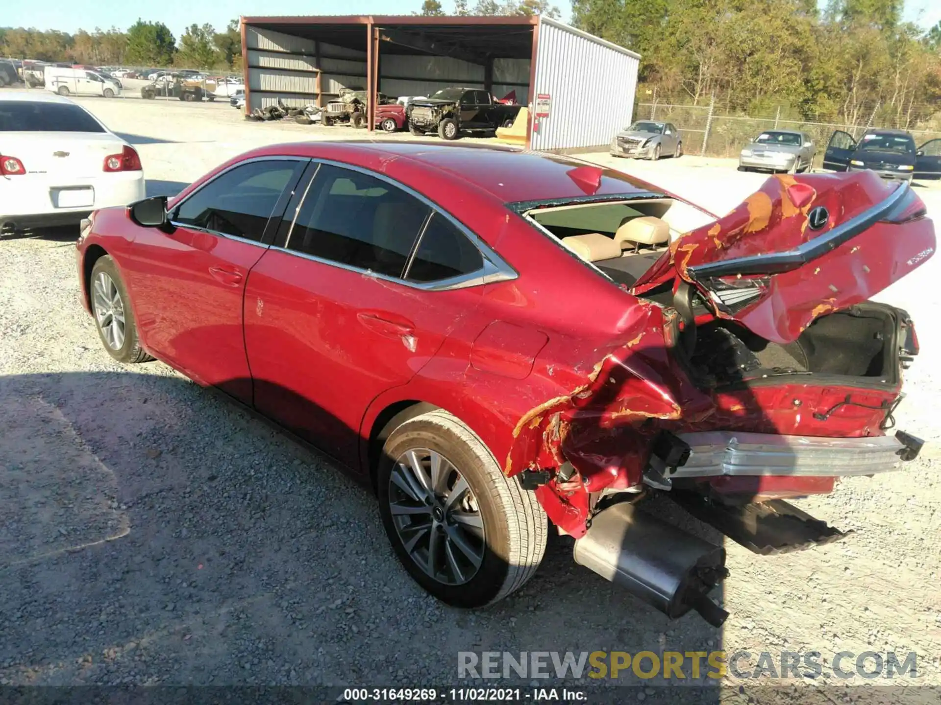 3 Photograph of a damaged car 58ABZ1B17KU027643 LEXUS ES 2019