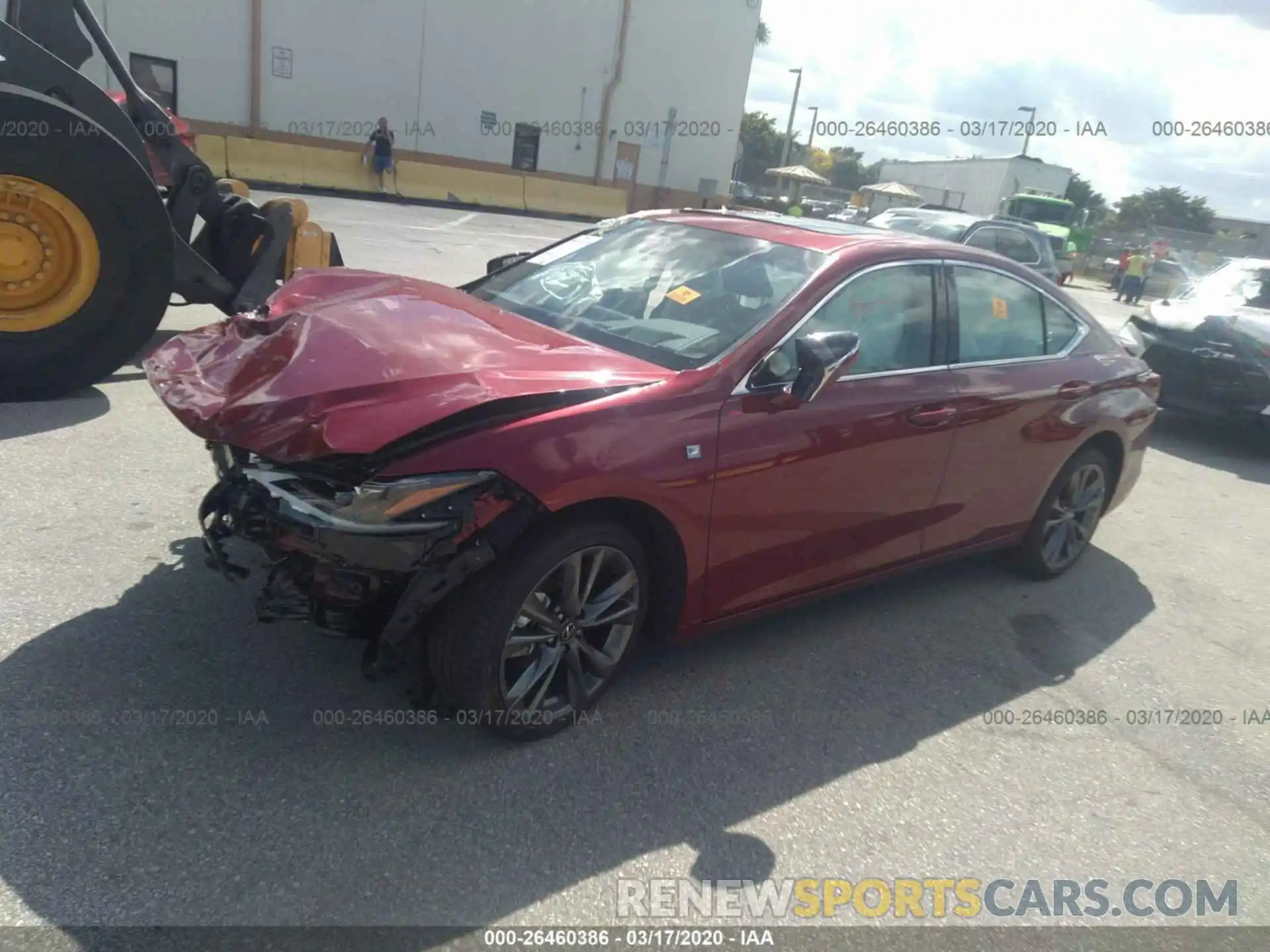 2 Photograph of a damaged car 58ABZ1B17KU034298 LEXUS ES 2019