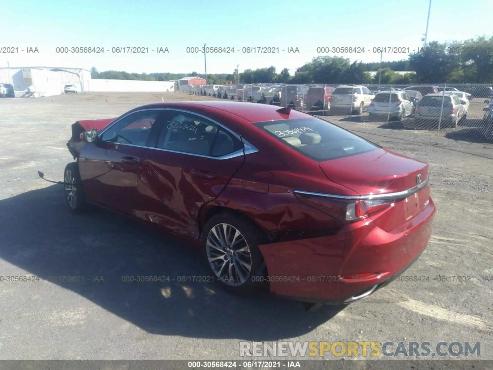 3 Photograph of a damaged car 58ABZ1B17KU037475 LEXUS ES 2019