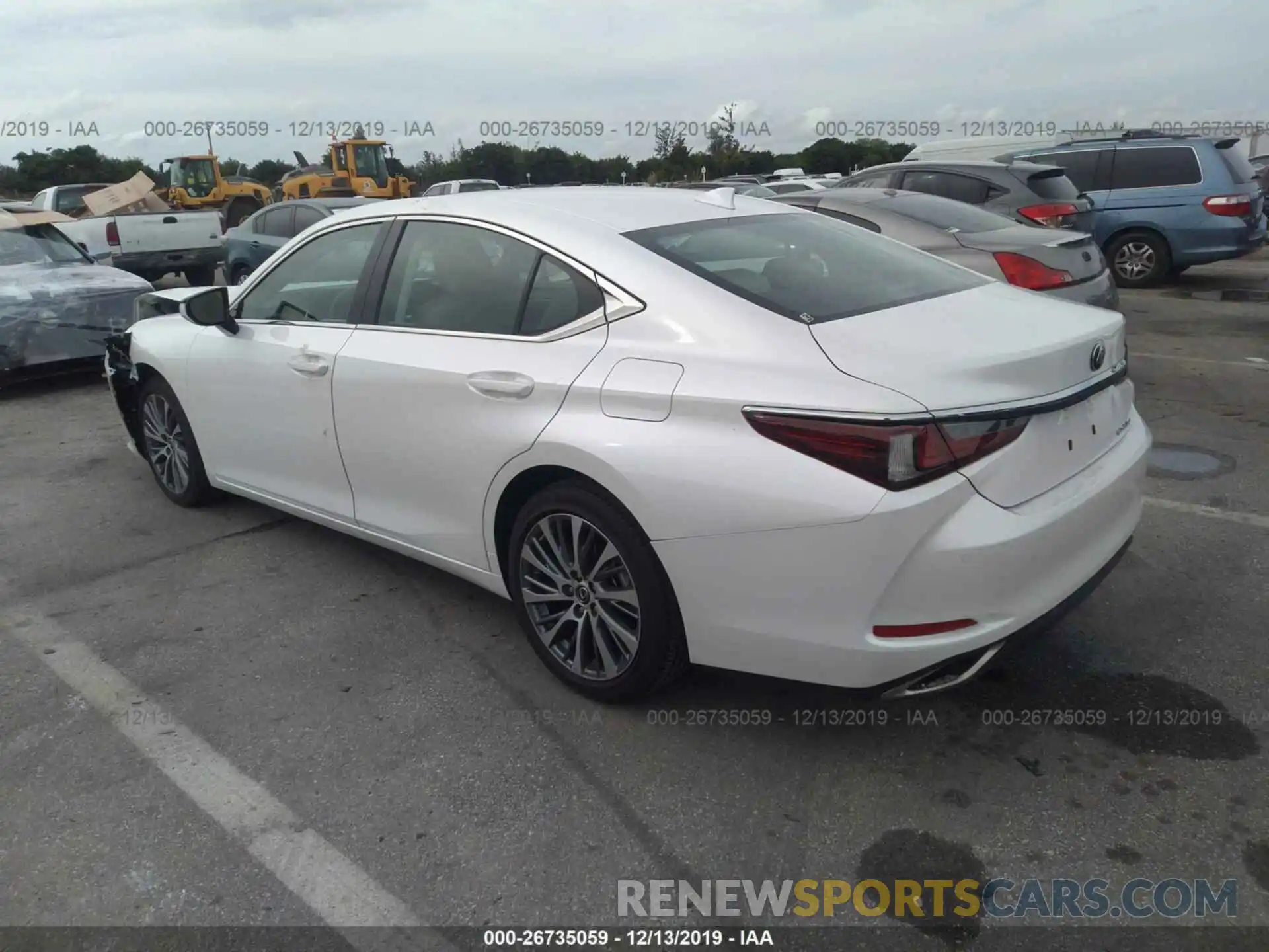 3 Photograph of a damaged car 58ABZ1B17KU043843 LEXUS ES 2019