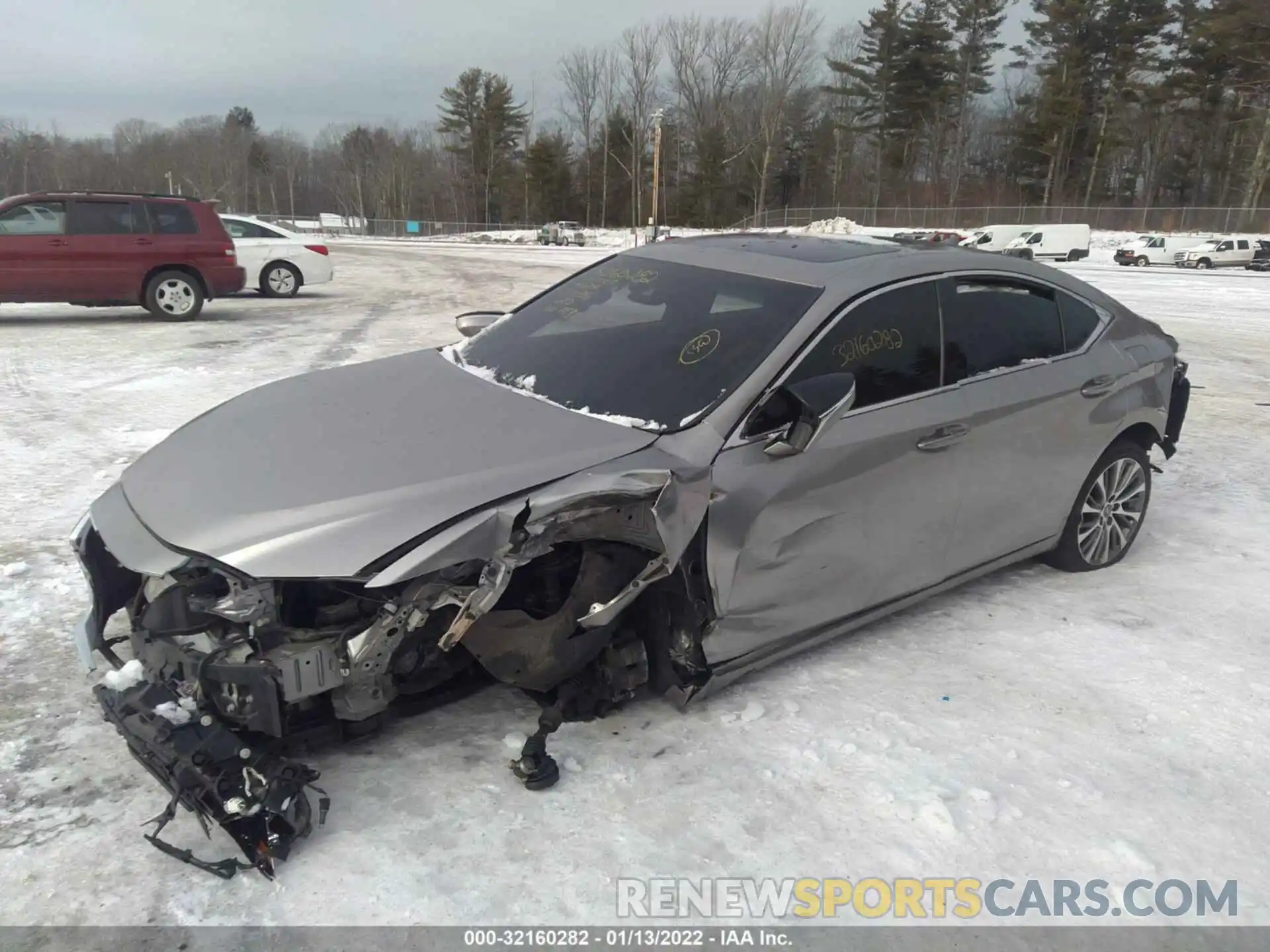 2 Photograph of a damaged car 58ABZ1B17KU045950 LEXUS ES 2019