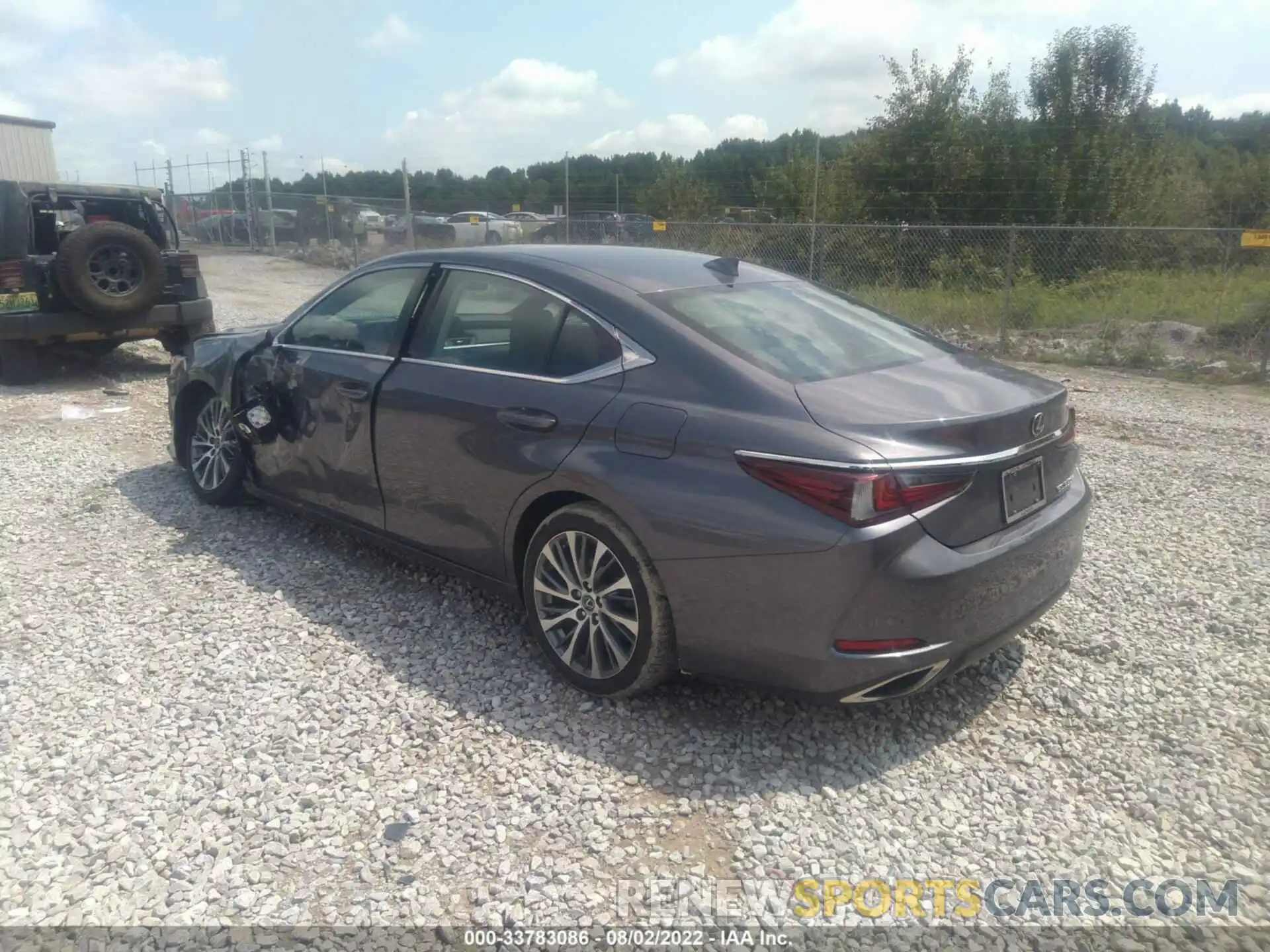 3 Photograph of a damaged car 58ABZ1B17KU046550 LEXUS ES 2019