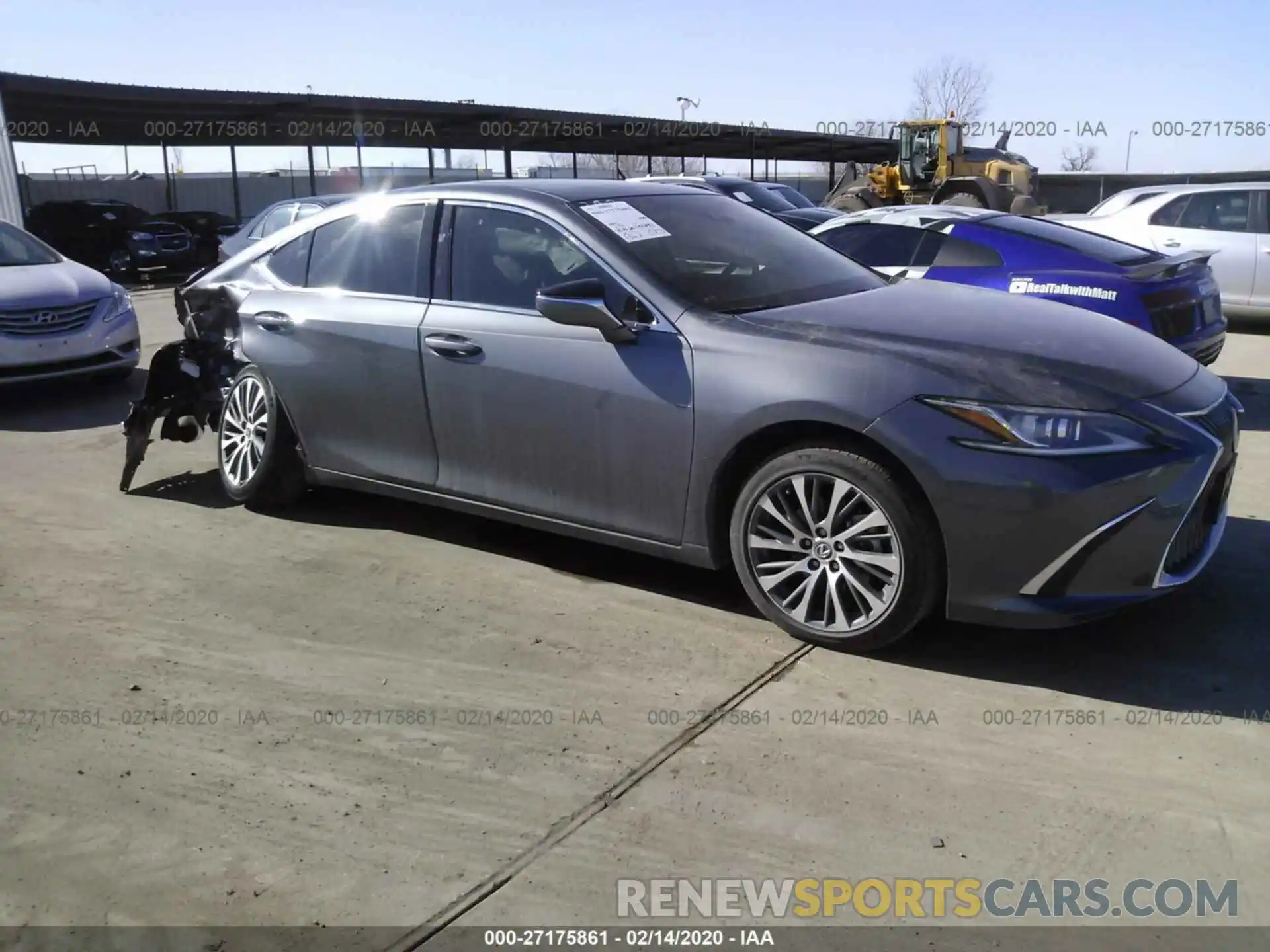 1 Photograph of a damaged car 58ABZ1B18KU003061 LEXUS ES 2019