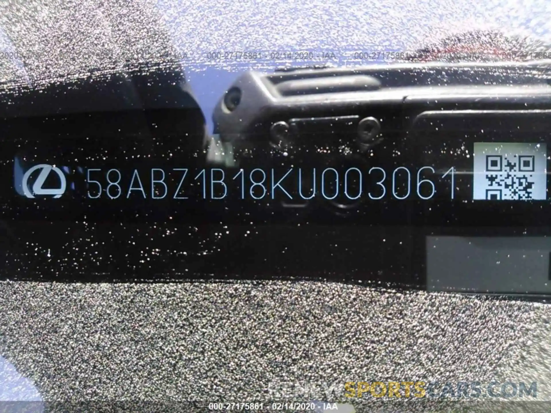 9 Photograph of a damaged car 58ABZ1B18KU003061 LEXUS ES 2019