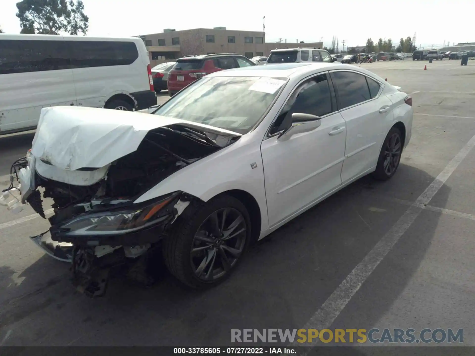 2 Photograph of a damaged car 58ABZ1B18KU014285 LEXUS ES 2019