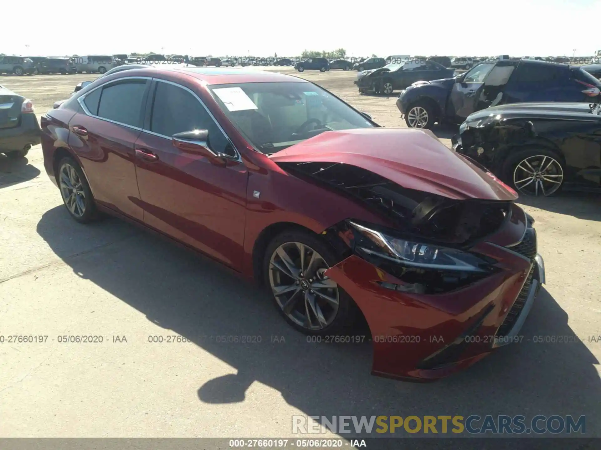 1 Photograph of a damaged car 58ABZ1B18KU014643 LEXUS ES 2019