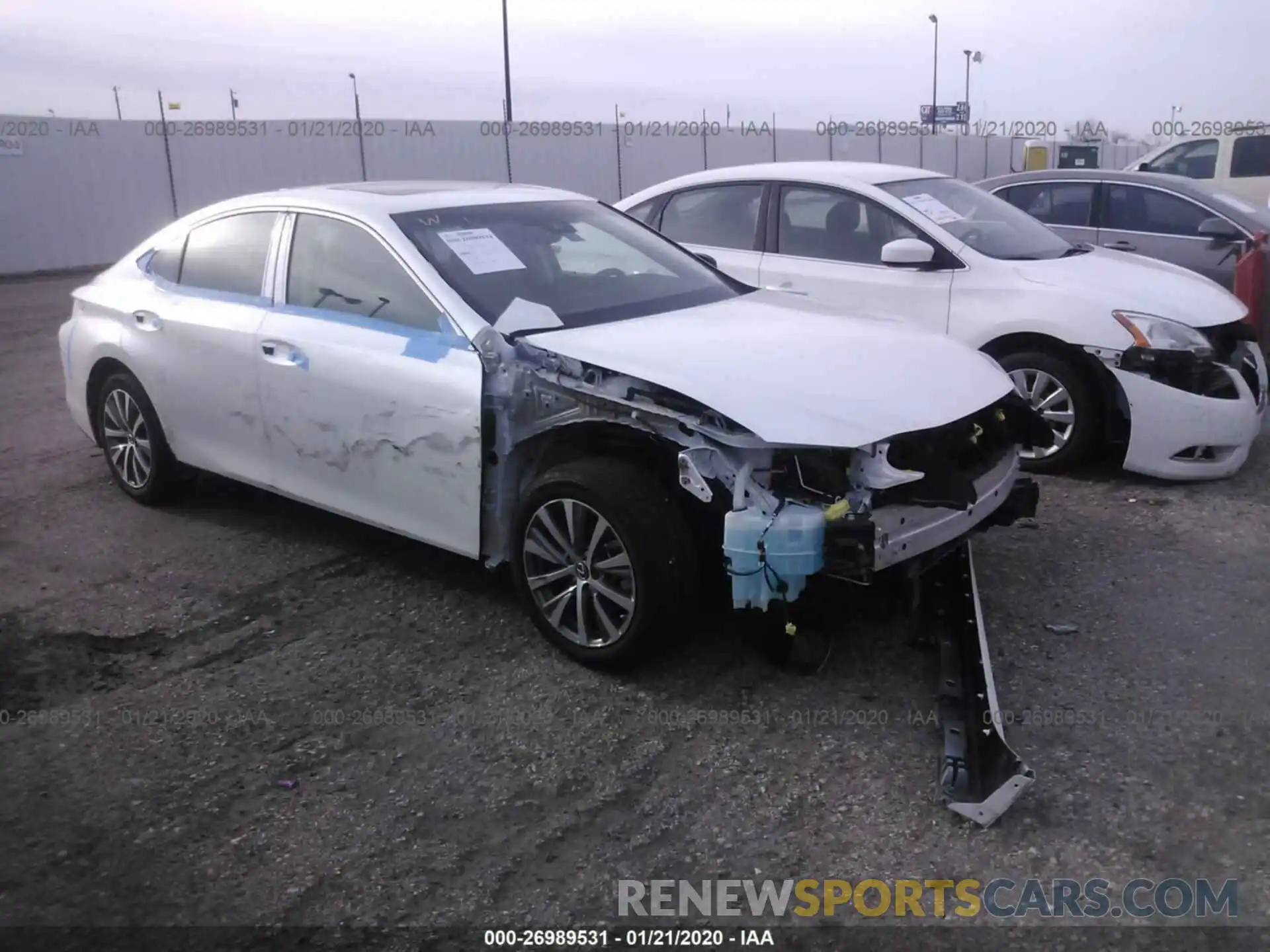 1 Photograph of a damaged car 58ABZ1B18KU015145 LEXUS ES 2019