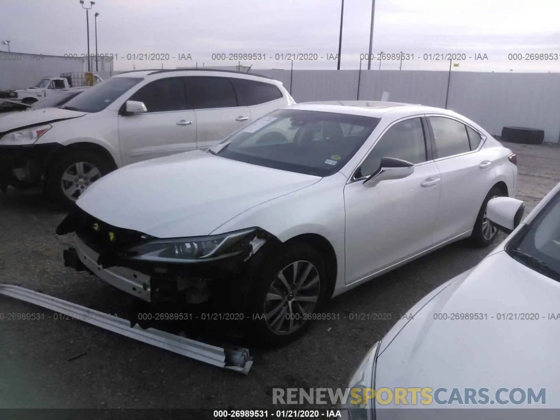 2 Photograph of a damaged car 58ABZ1B18KU015145 LEXUS ES 2019