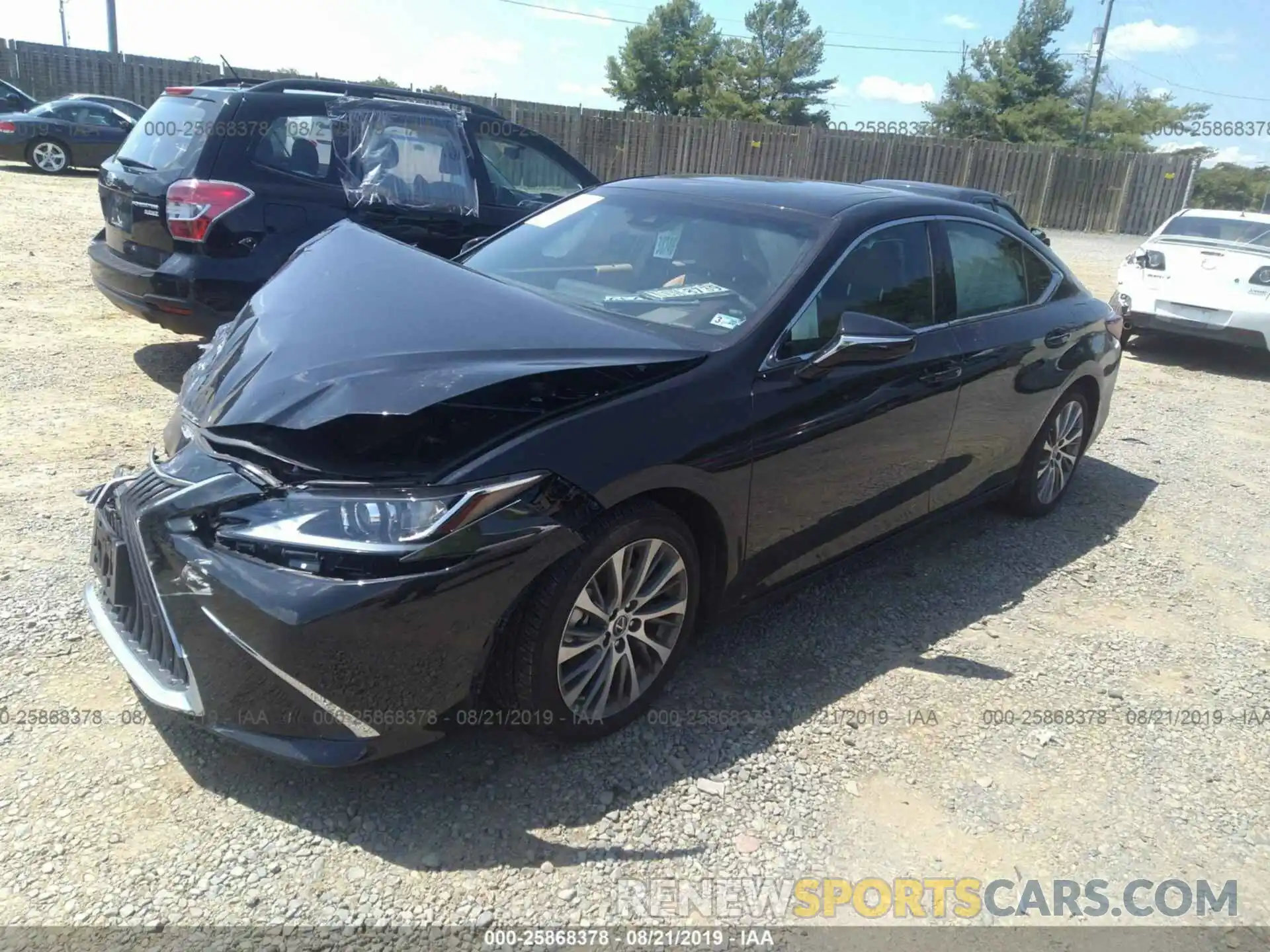 2 Photograph of a damaged car 58ABZ1B18KU023407 LEXUS ES 2019