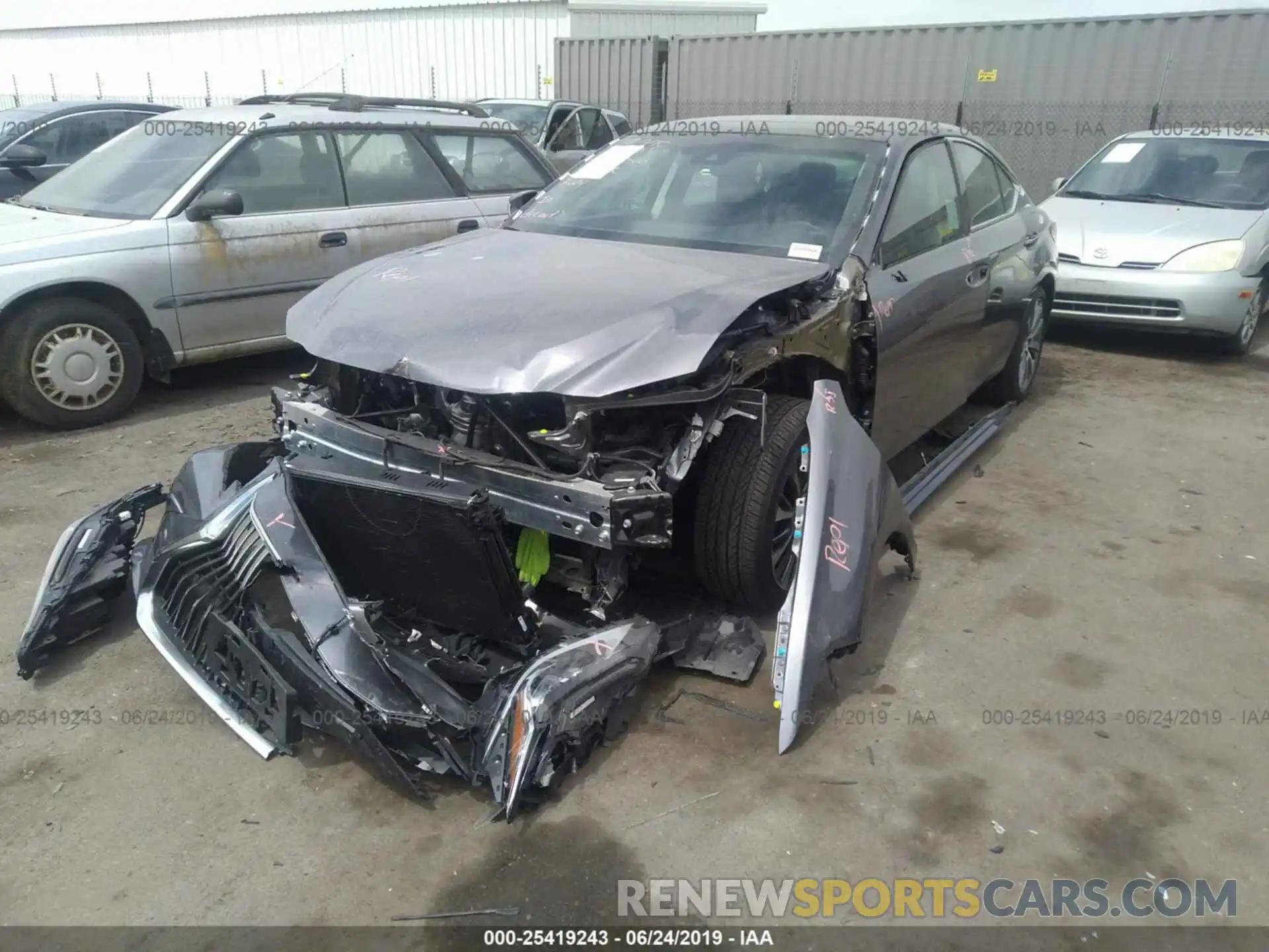 2 Photograph of a damaged car 58ABZ1B18KU023472 LEXUS ES 2019