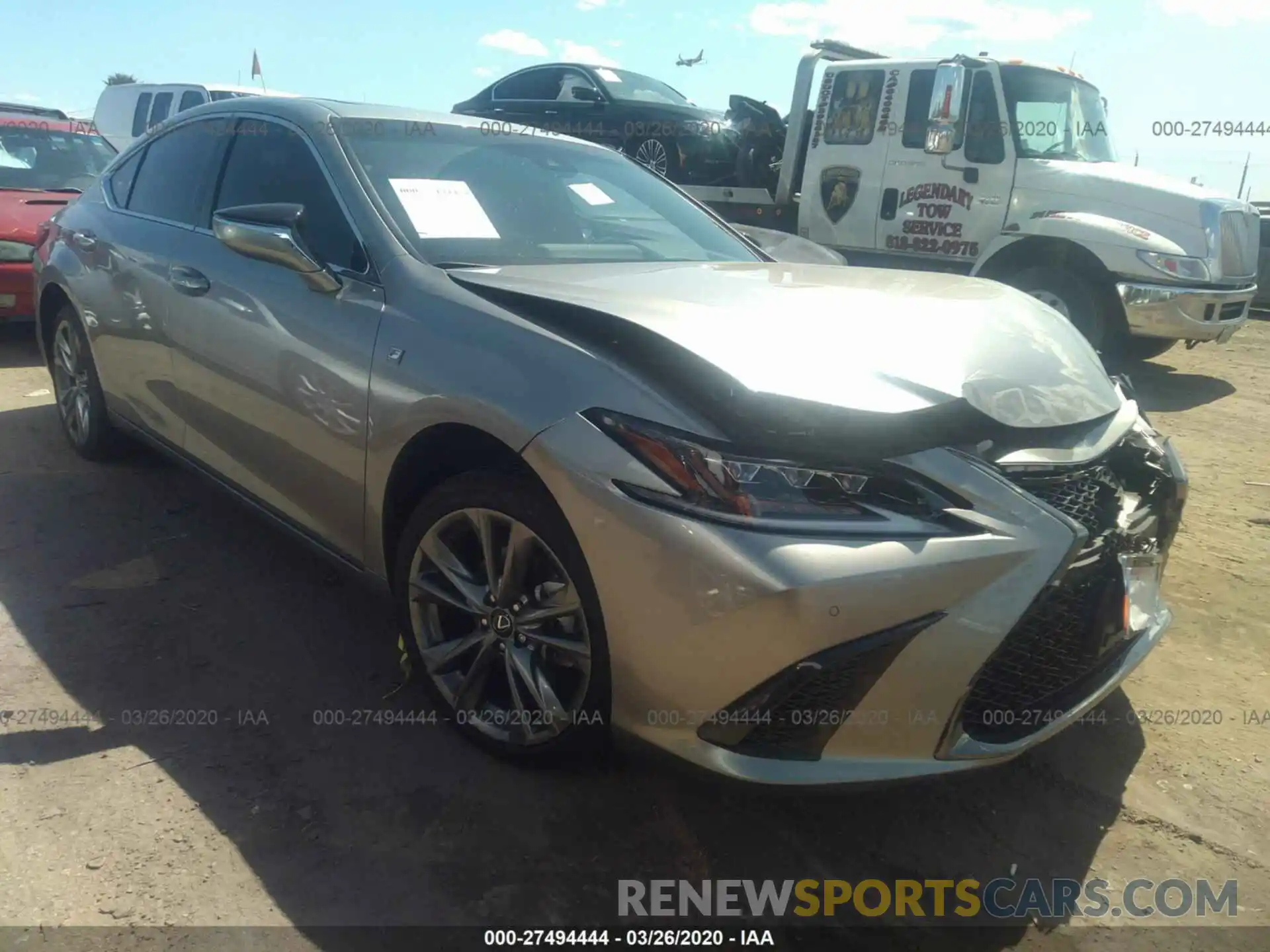 1 Photograph of a damaged car 58ABZ1B19KU011508 LEXUS ES 2019