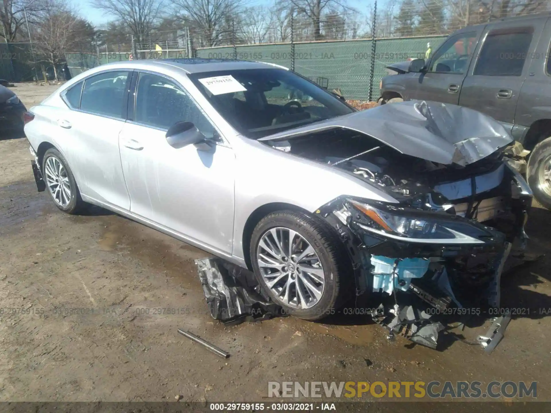 1 Photograph of a damaged car 58ABZ1B19KU020452 LEXUS ES 2019