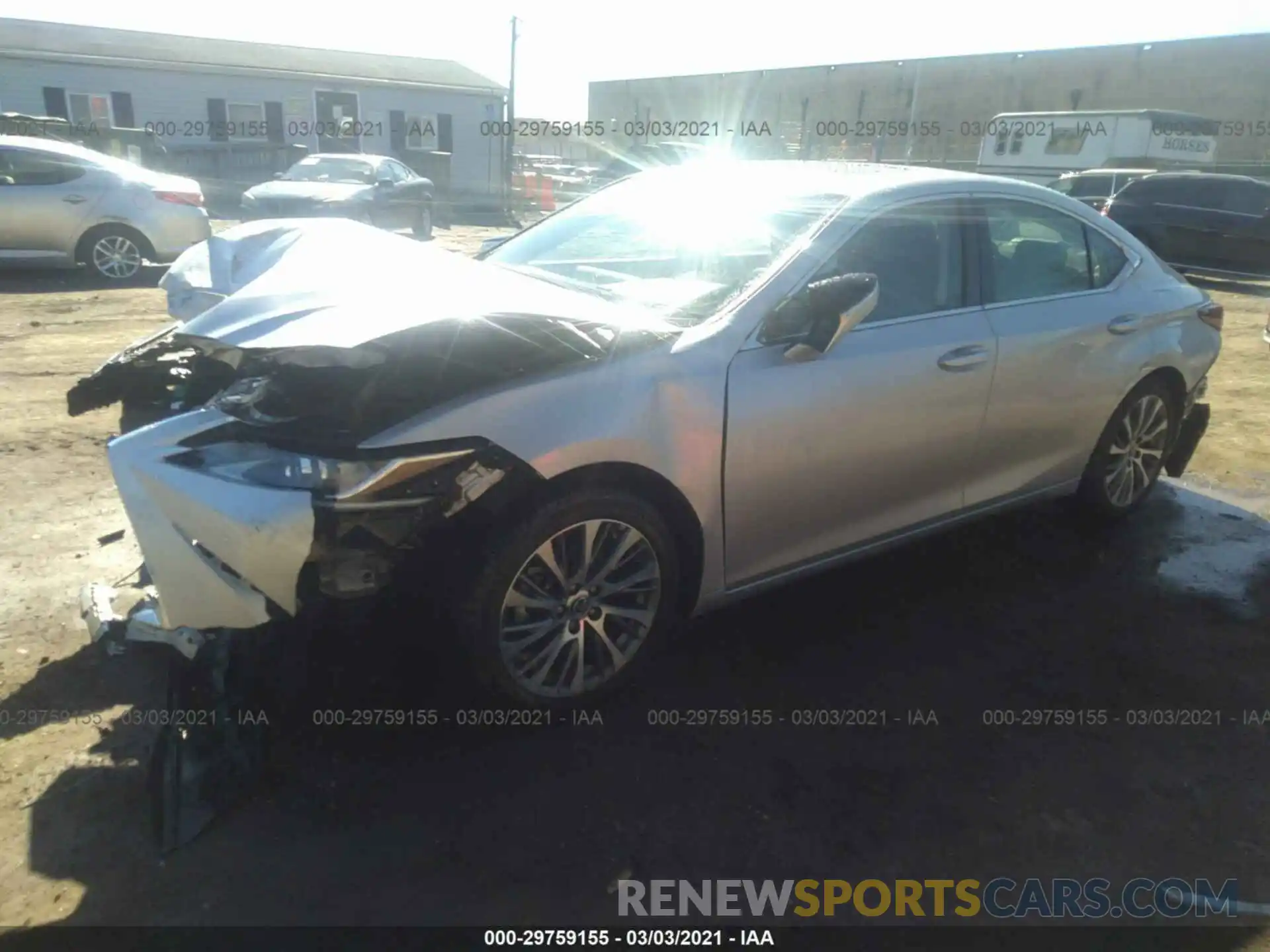 2 Photograph of a damaged car 58ABZ1B19KU020452 LEXUS ES 2019