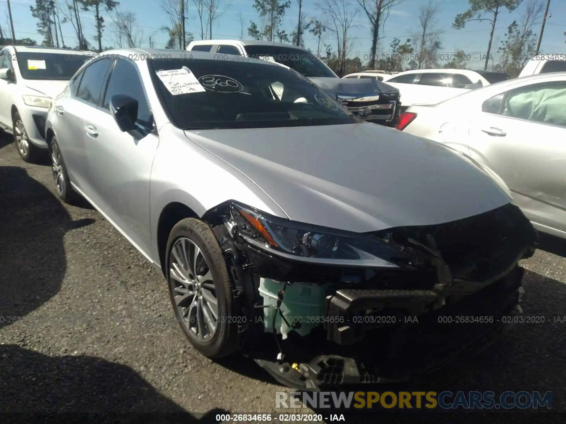 1 Photograph of a damaged car 58ABZ1B19KU022301 LEXUS ES 2019