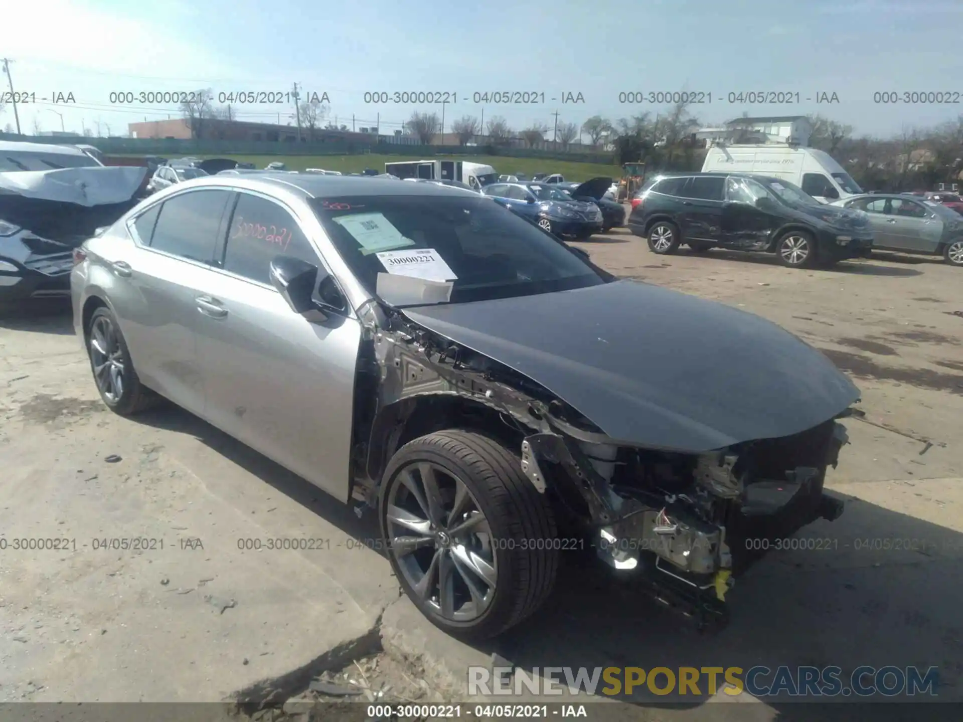 1 Photograph of a damaged car 58ABZ1B19KU042161 LEXUS ES 2019