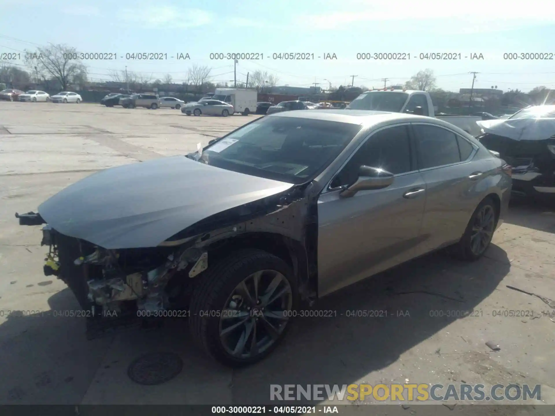 2 Photograph of a damaged car 58ABZ1B19KU042161 LEXUS ES 2019