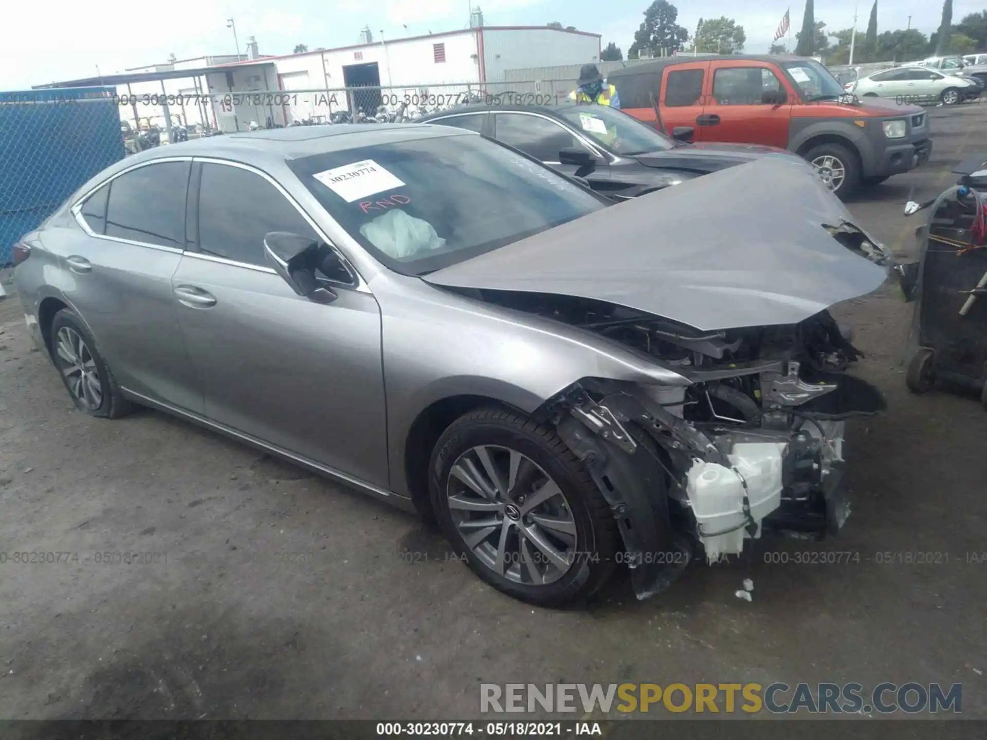 1 Photograph of a damaged car 58ABZ1B19KU044380 LEXUS ES 2019