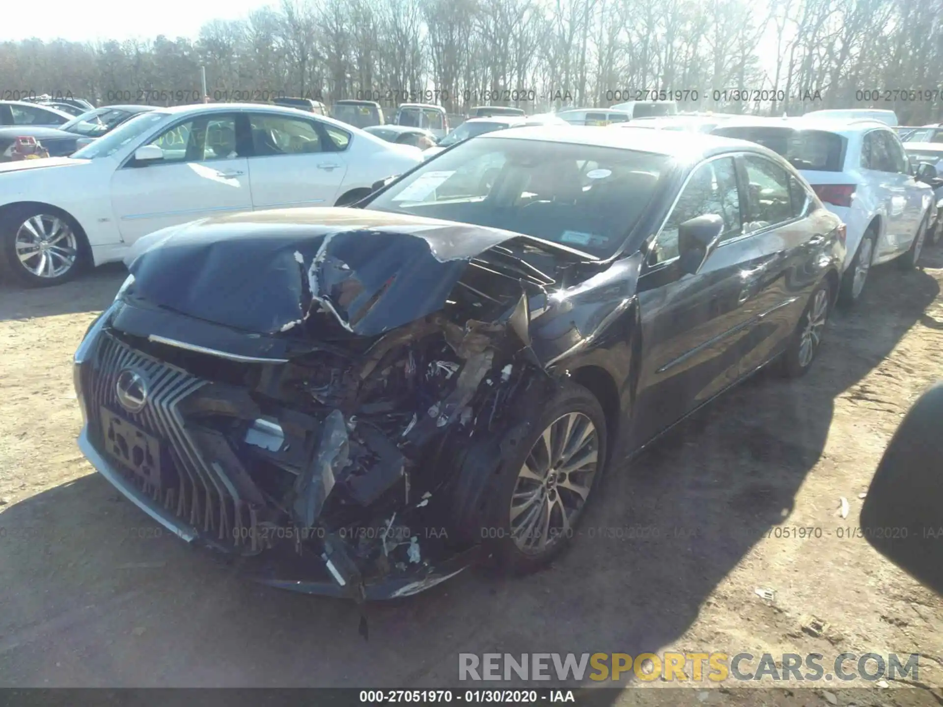 2 Photograph of a damaged car 58ABZ1B1XKU008651 LEXUS ES 2019