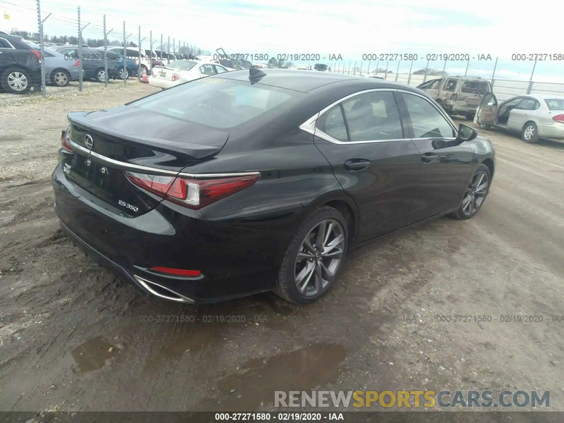 4 Фотография поврежденного автомобиля 58ABZ1B1XKU009668 LEXUS ES 2019