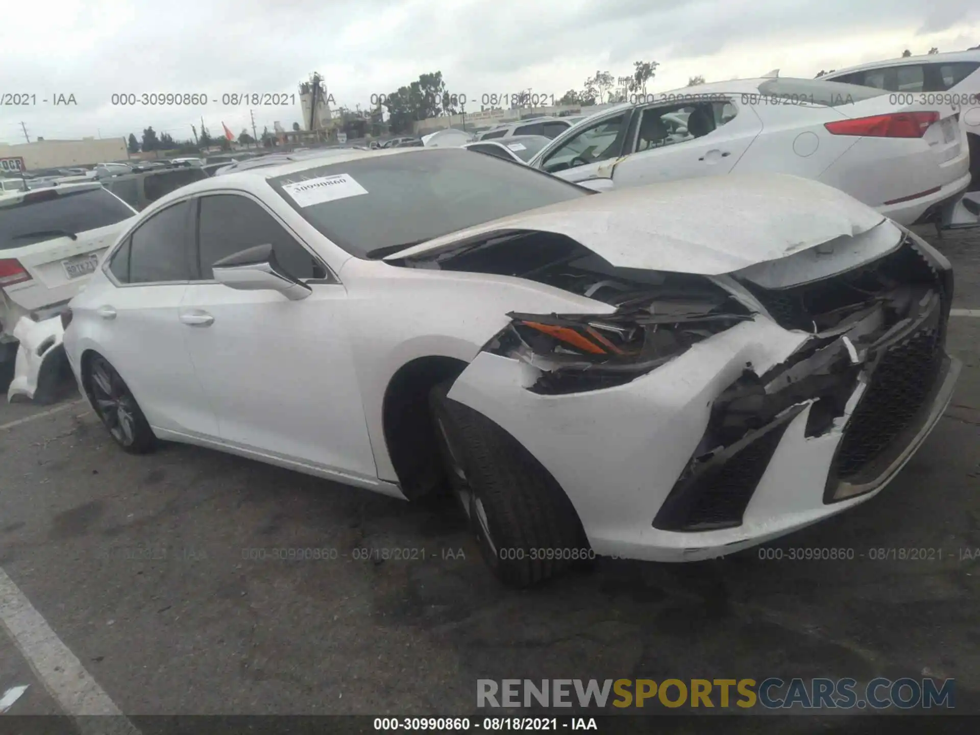 1 Photograph of a damaged car 58ABZ1B1XKU021724 LEXUS ES 2019