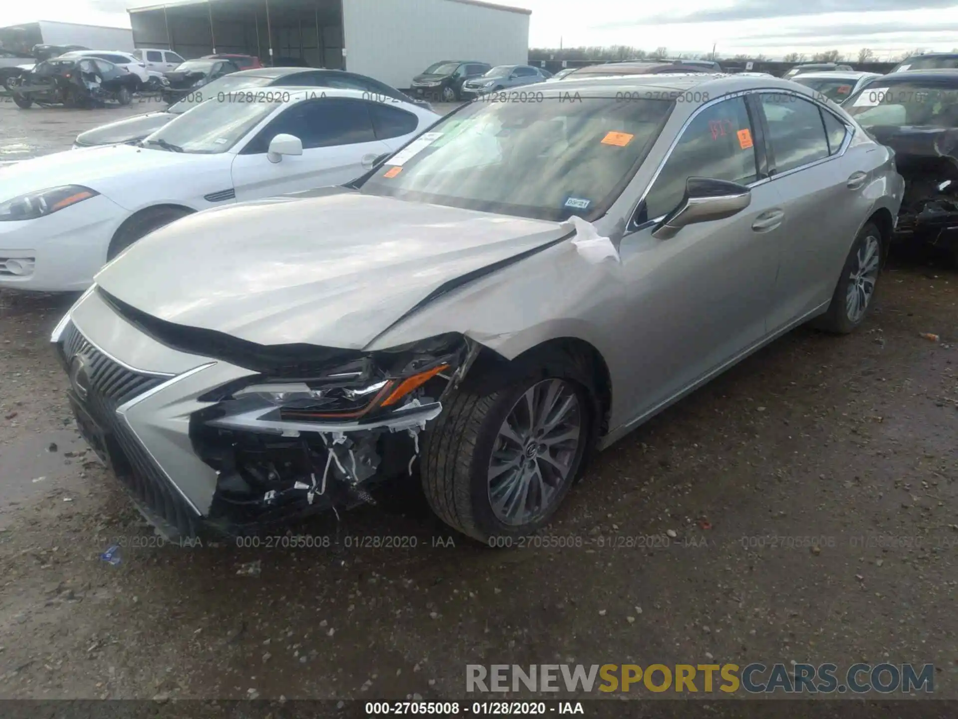 2 Photograph of a damaged car 58ABZ1B1XKU027149 LEXUS ES 2019