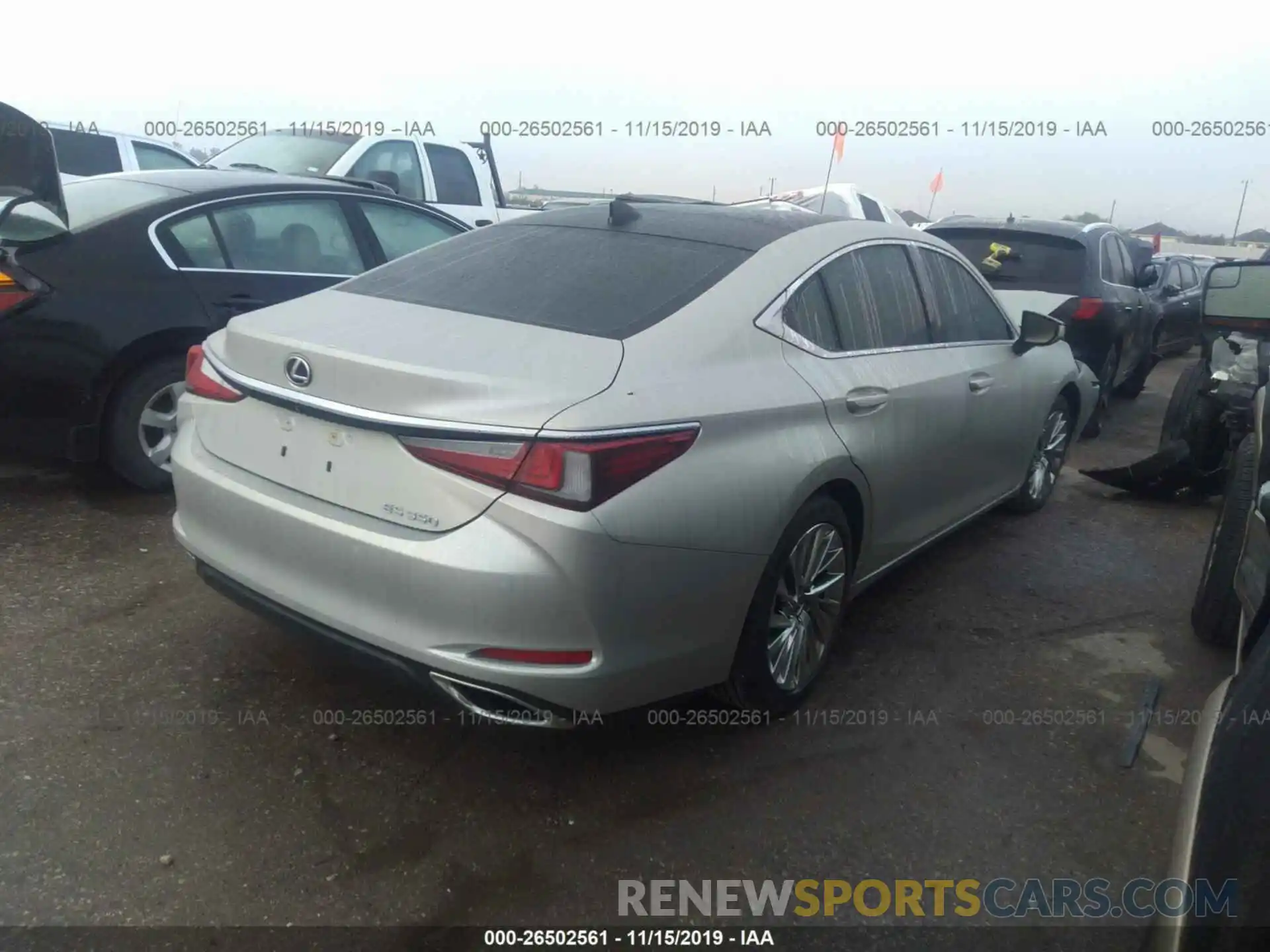 4 Фотография поврежденного автомобиля 58ABZ1B1XKU035008 LEXUS ES 2019